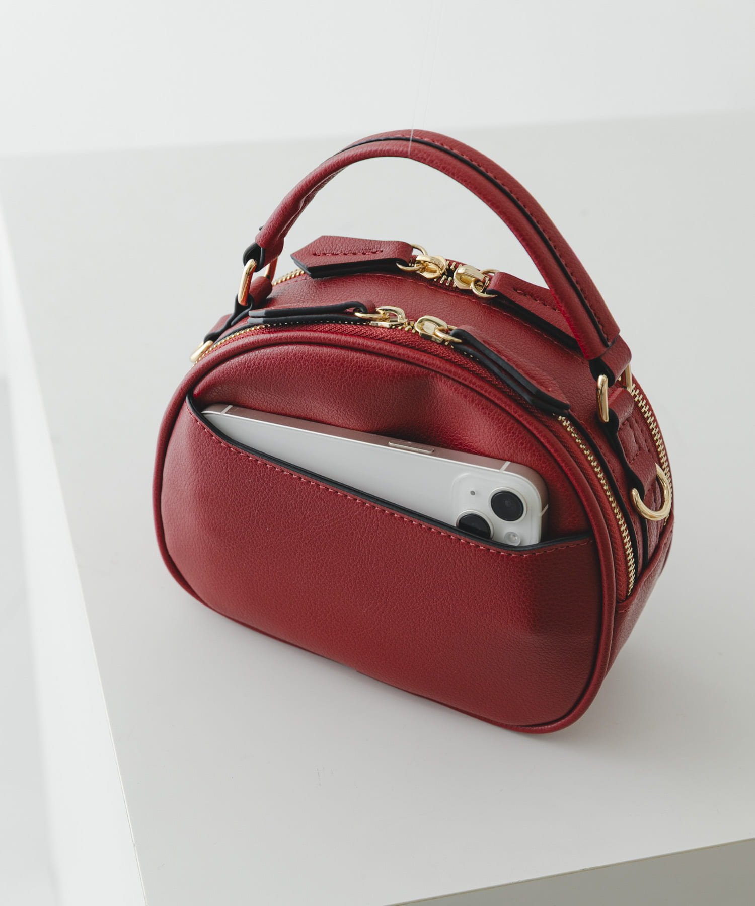 ラウンドミニショルダーバッグ RED One