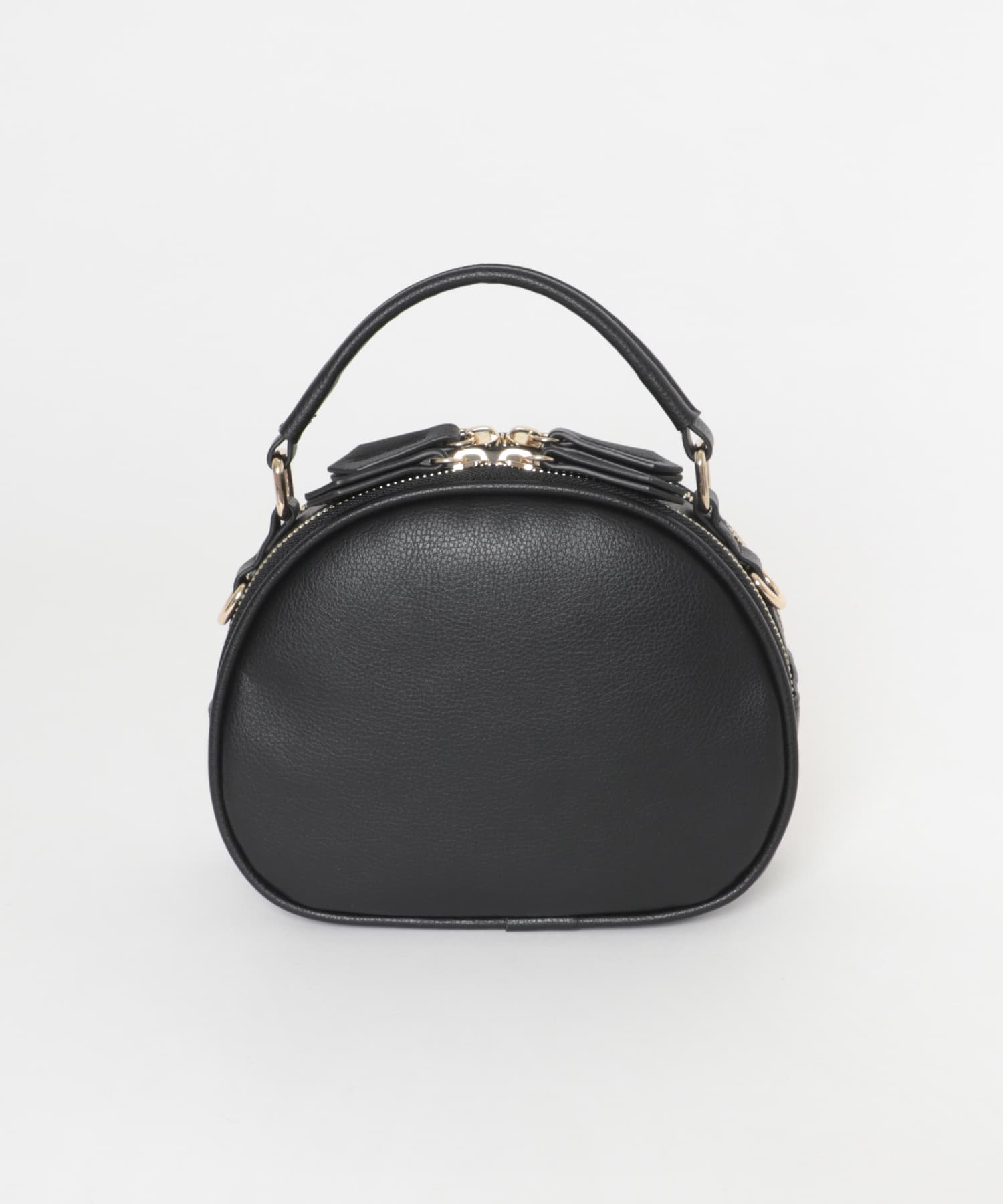 ラウンドミニショルダーバッグ BLACK One