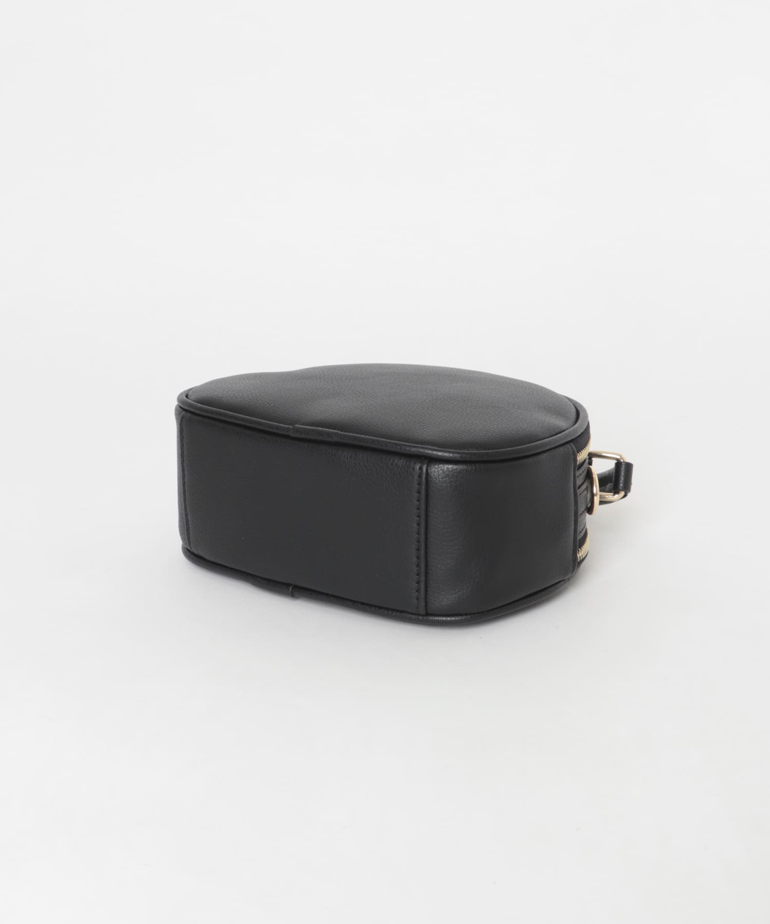 ラウンドミニショルダーバッグ BLACK One