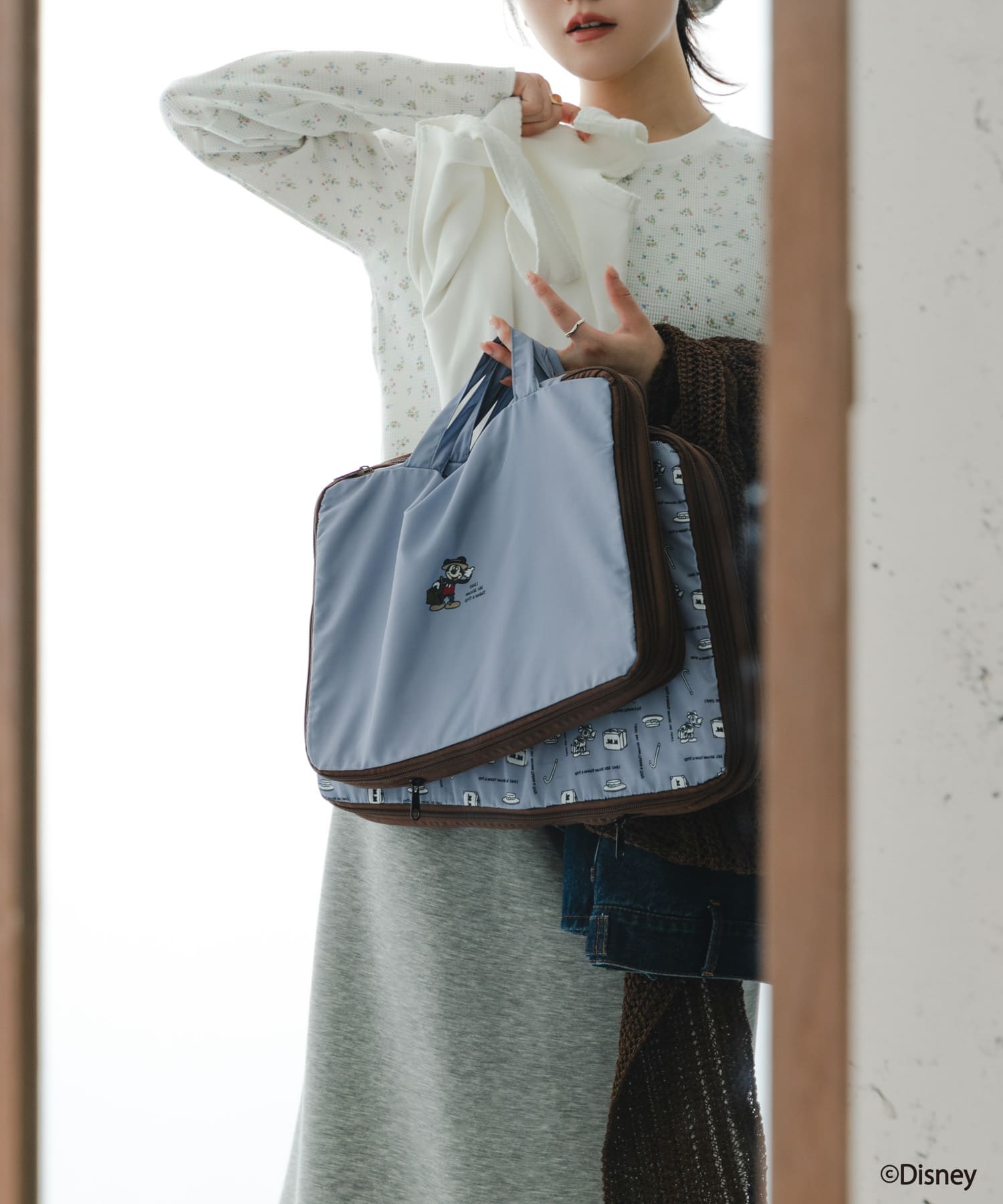 別注/Disney/圧縮ポーチセット BLUE One