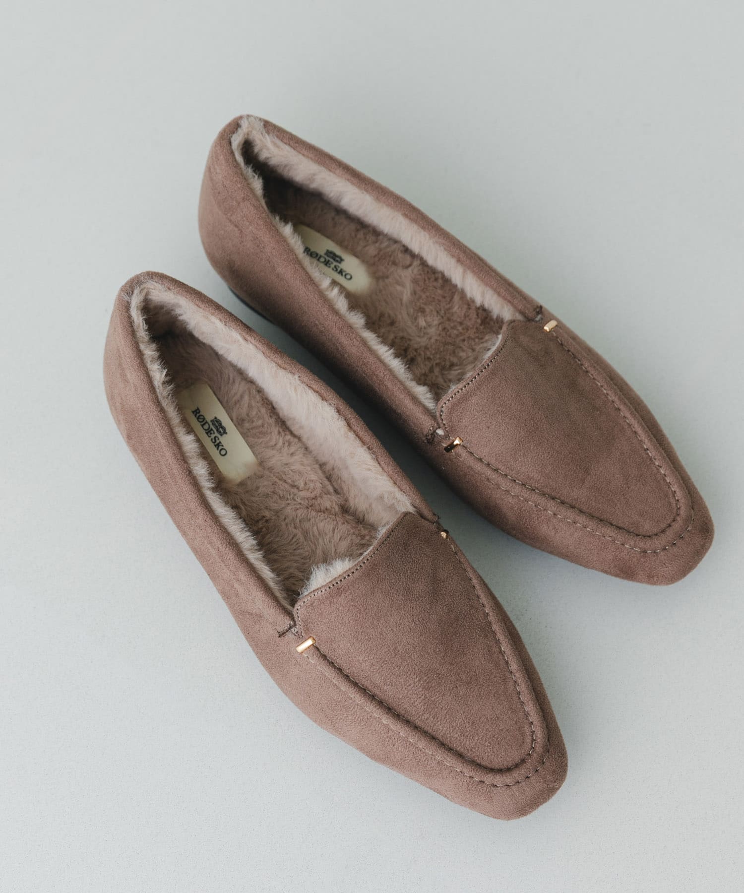 撥水プチメタルフラッフィーシューズ TAUPE 36