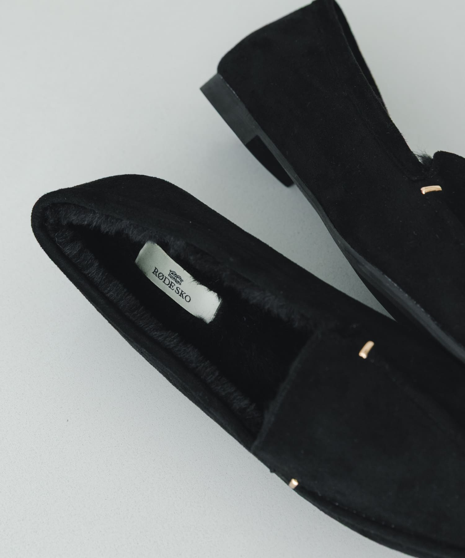 撥水プチメタルフラッフィーシューズ BLACK 36