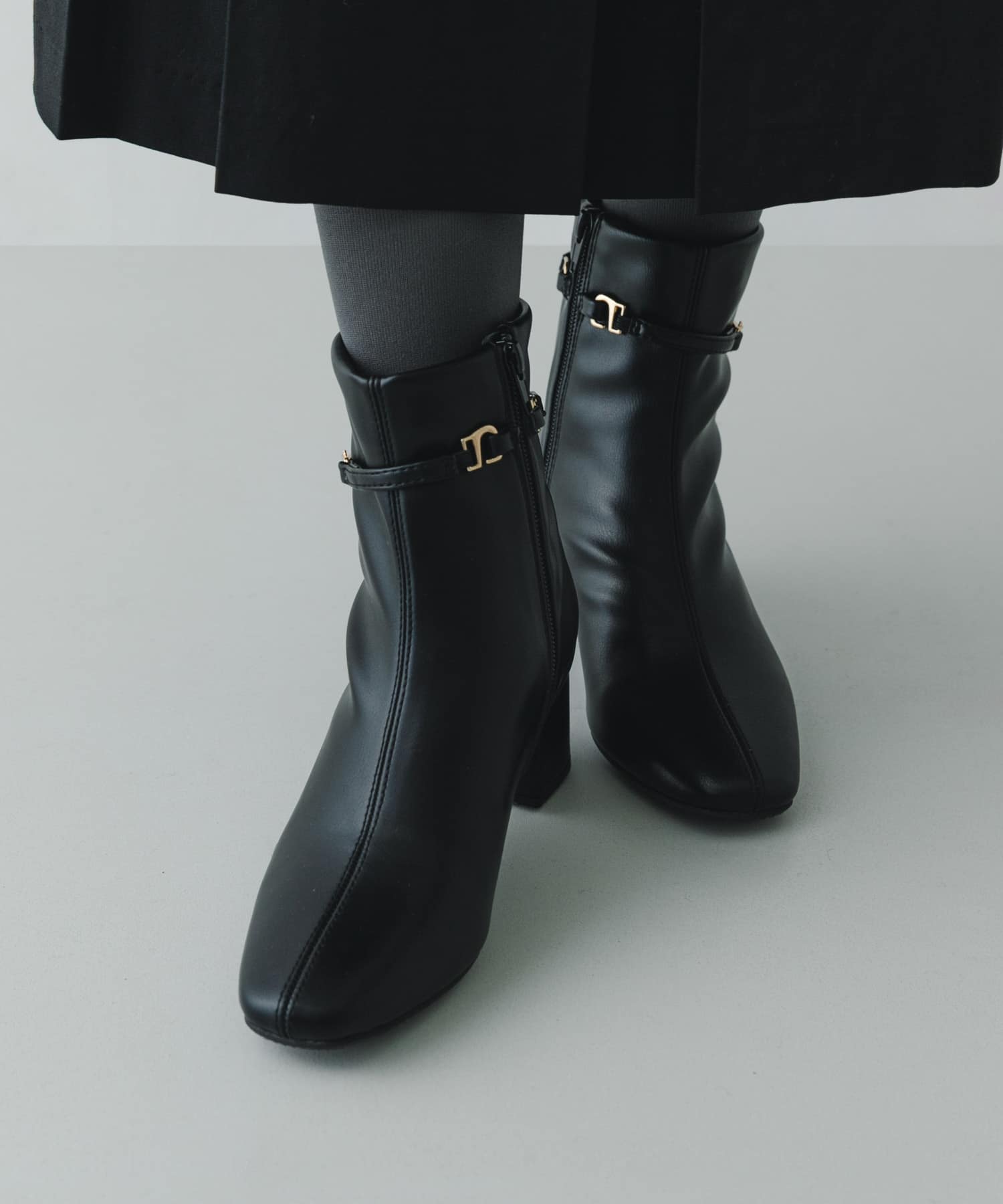 5センチヒール3WAYデザインブーツ BLACK 36