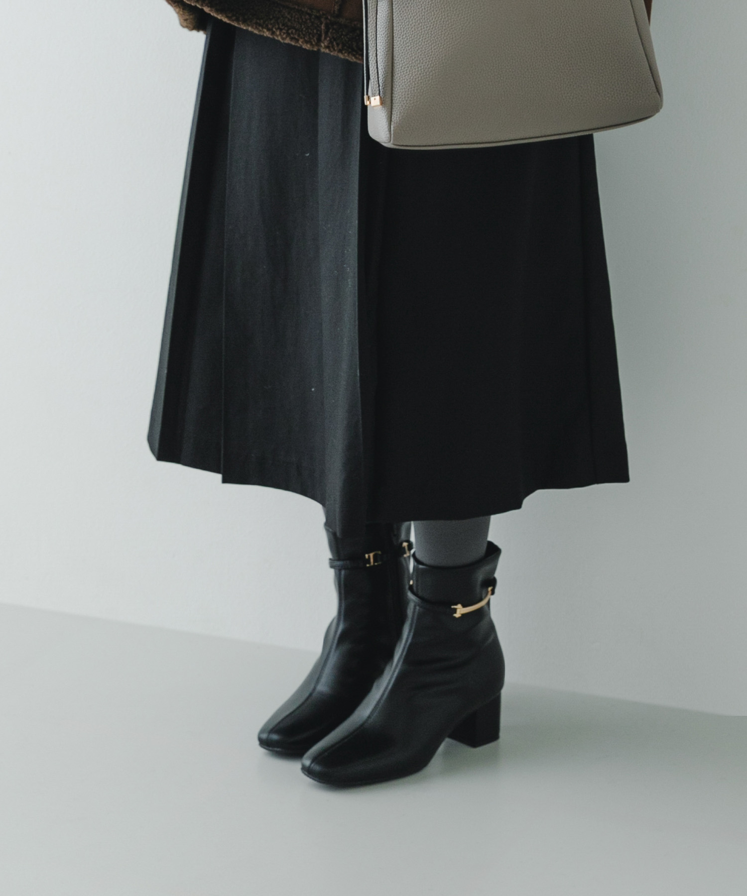 5センチヒール3WAYデザインブーツ BLACK 36