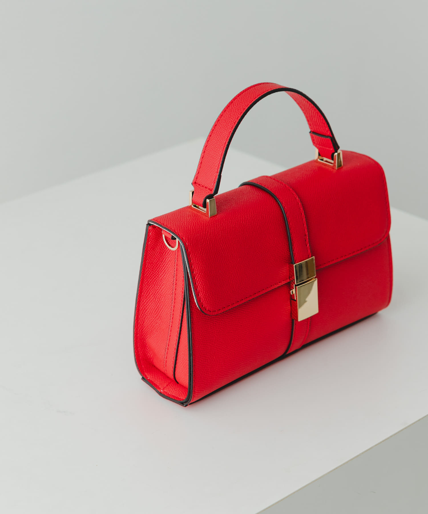 プチフラップハンドバッグ RED -