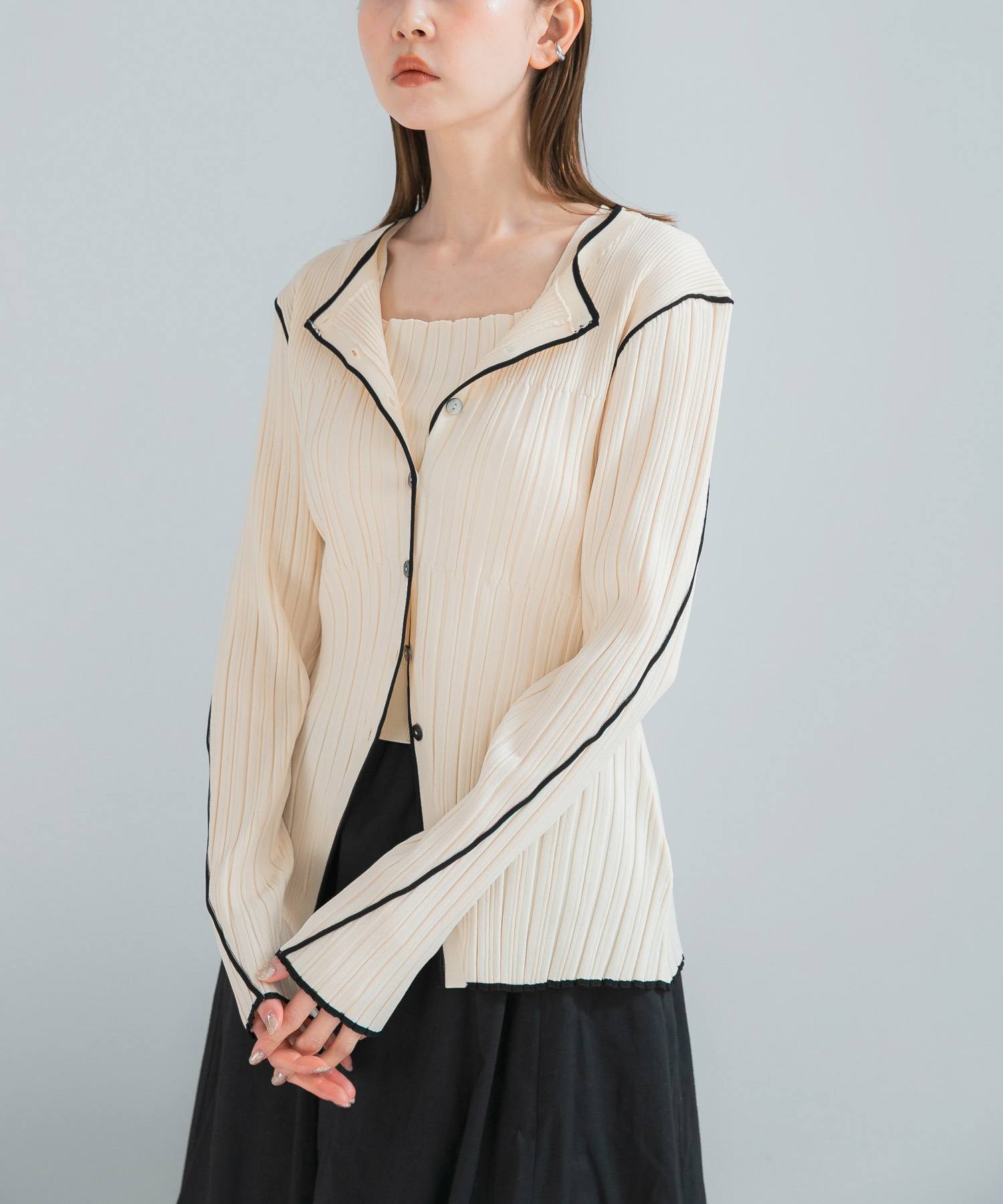 ELENDEEK　BI COLOR ENSEMBLE KNIT