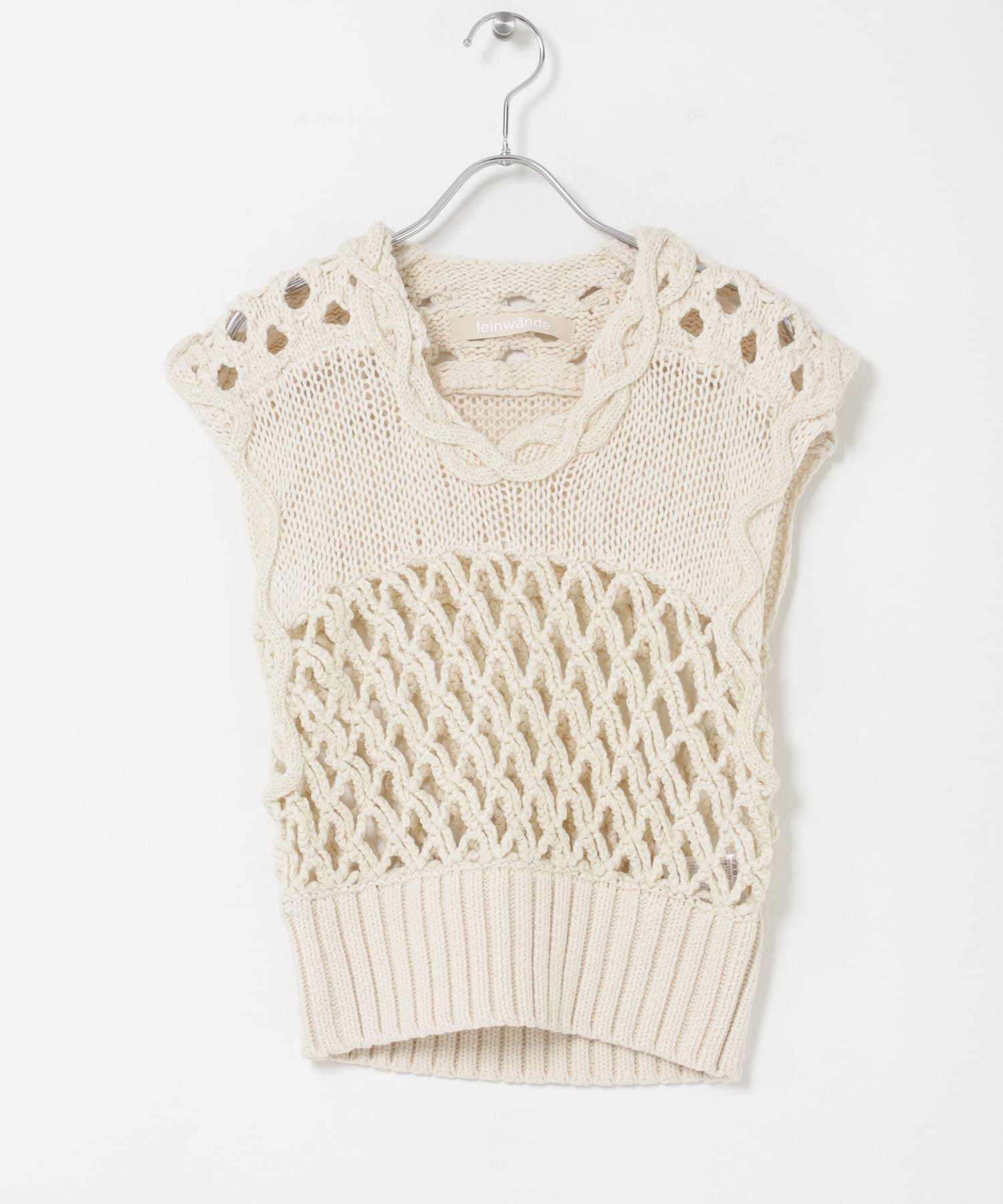 leinwande　MIX YARN CROCHET TOPS