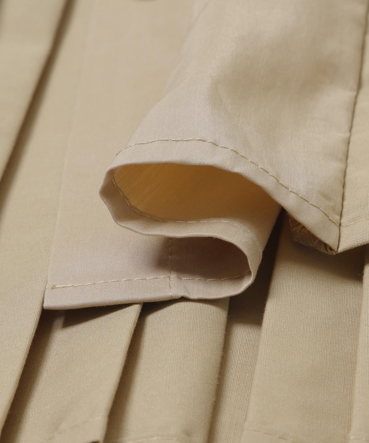 ELENDEEK　PLEATS LAYERED SHIRTS BGE Free