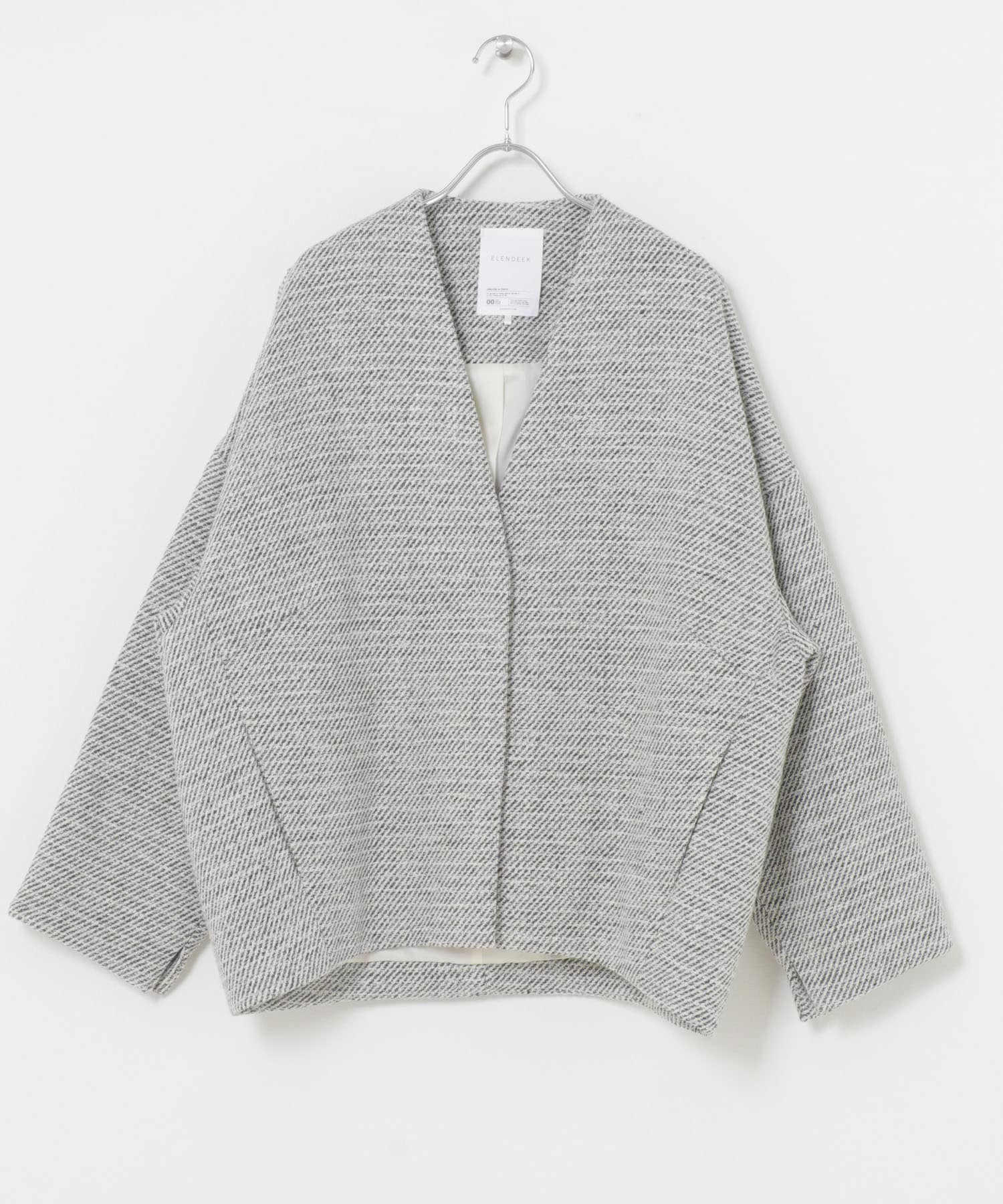 ELENDEEK　TWEED FORM SHORT COAT