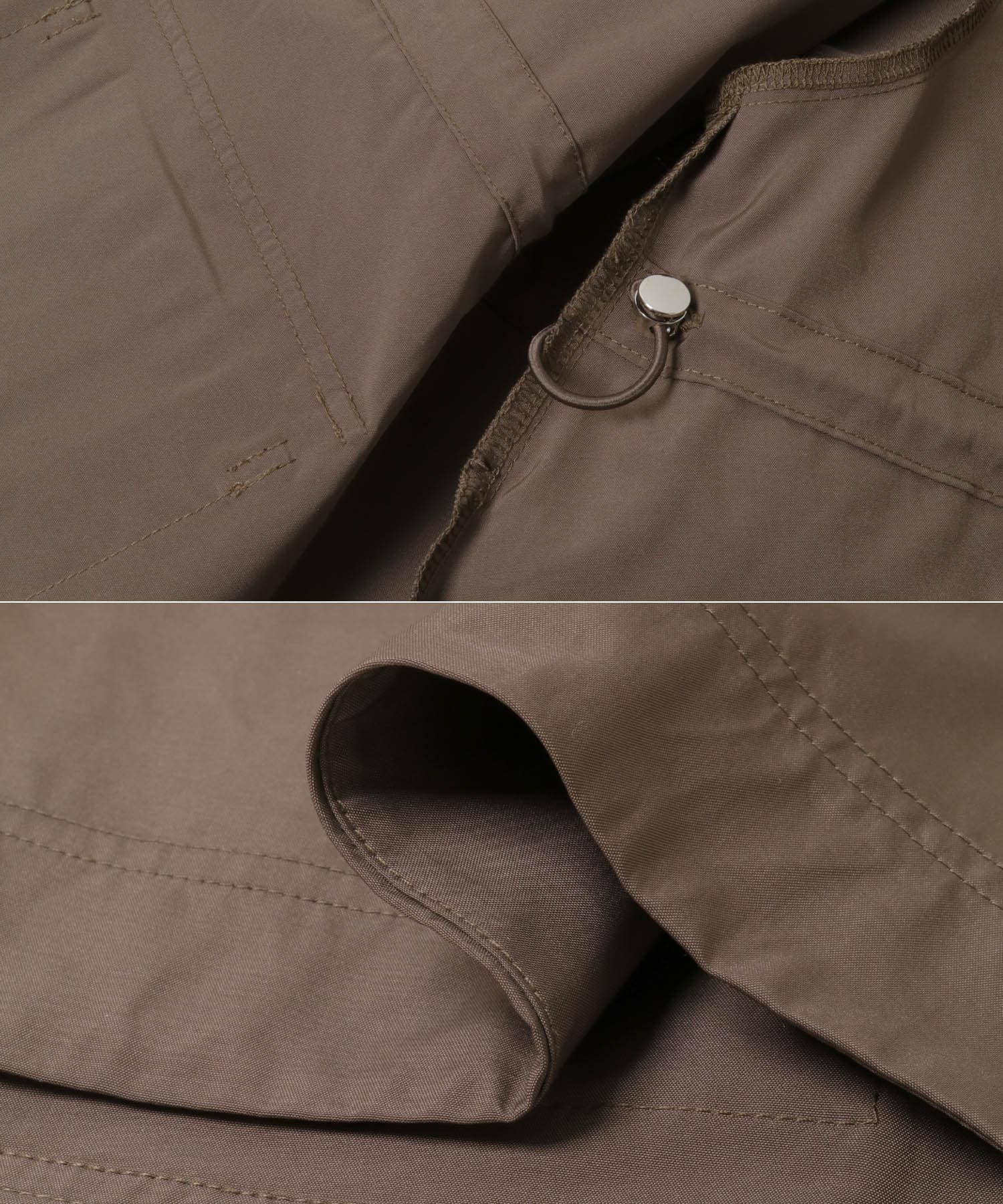 ELENDEEK　DRAWSTRING MOUNTAIN PARKA BRN Free