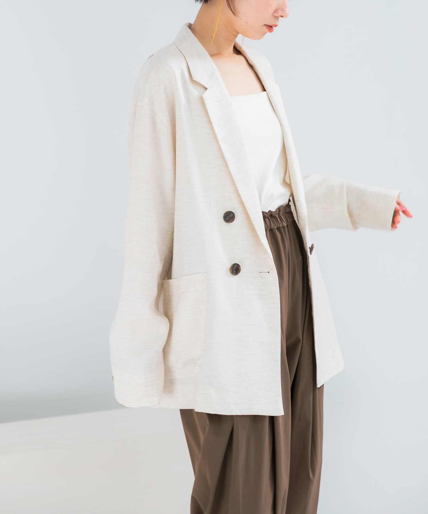 ELENDEEK　BACK CROSS TAILORED JACKET