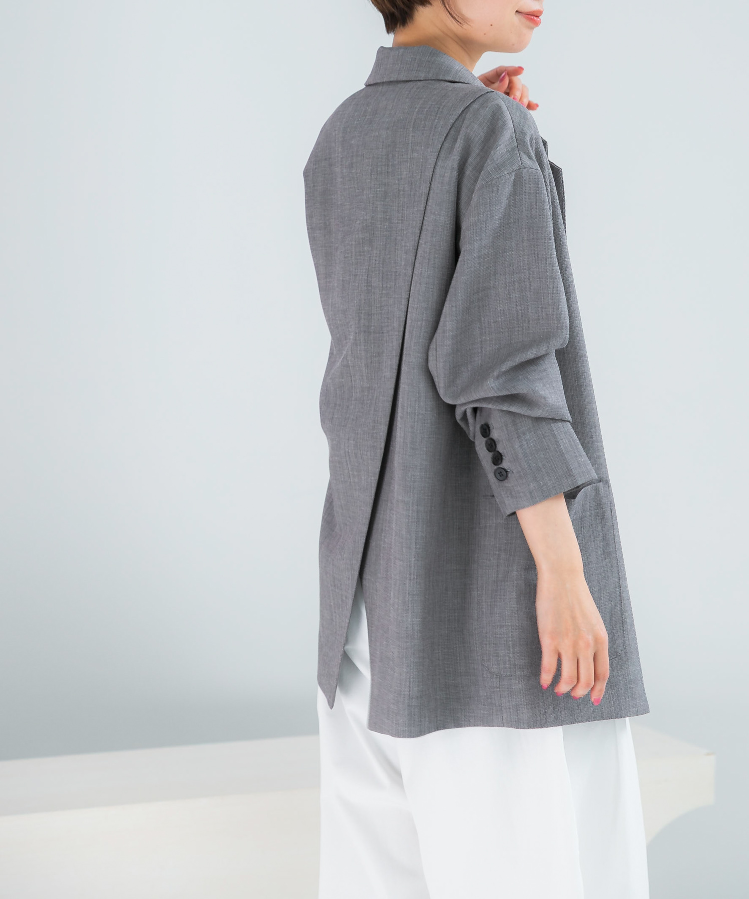 ELENDEEK　BACK CROSS TAILORED JACKET