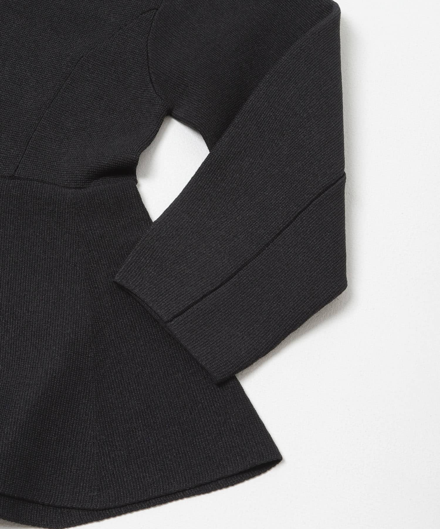 MARILYN MOON　PAPER KNIT EMBROIDERY JACKET BLACK Free