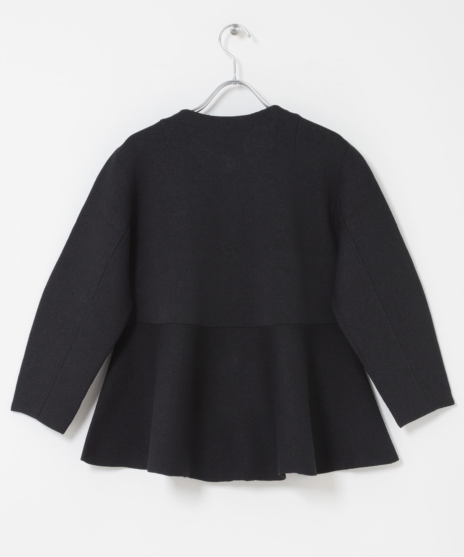 MARILYN MOON　PAPER KNIT EMBROIDERY JACKET BLACK Free