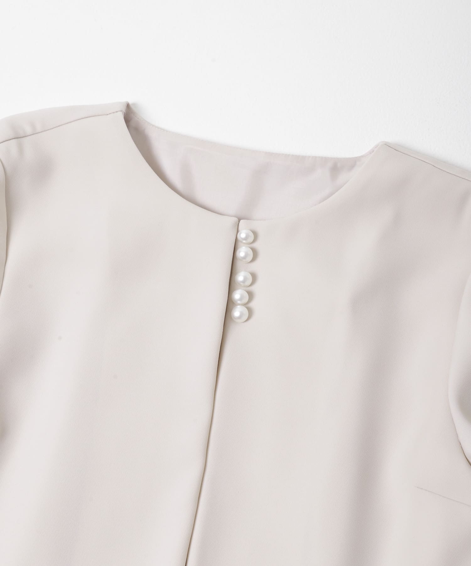 kaene　フレアジャケットセットワンピース beige M