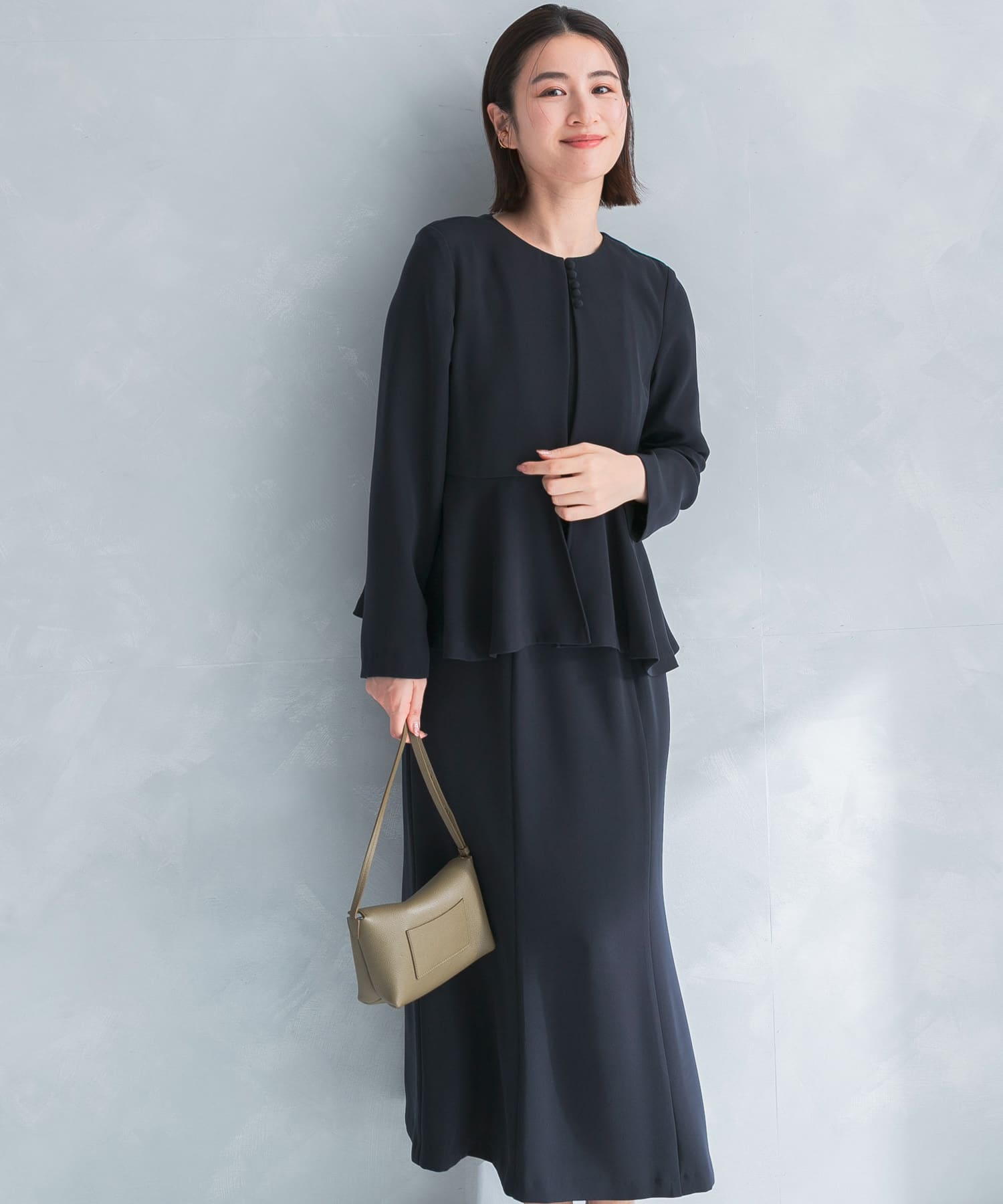 kaene　フレアジャケットセットワンピース