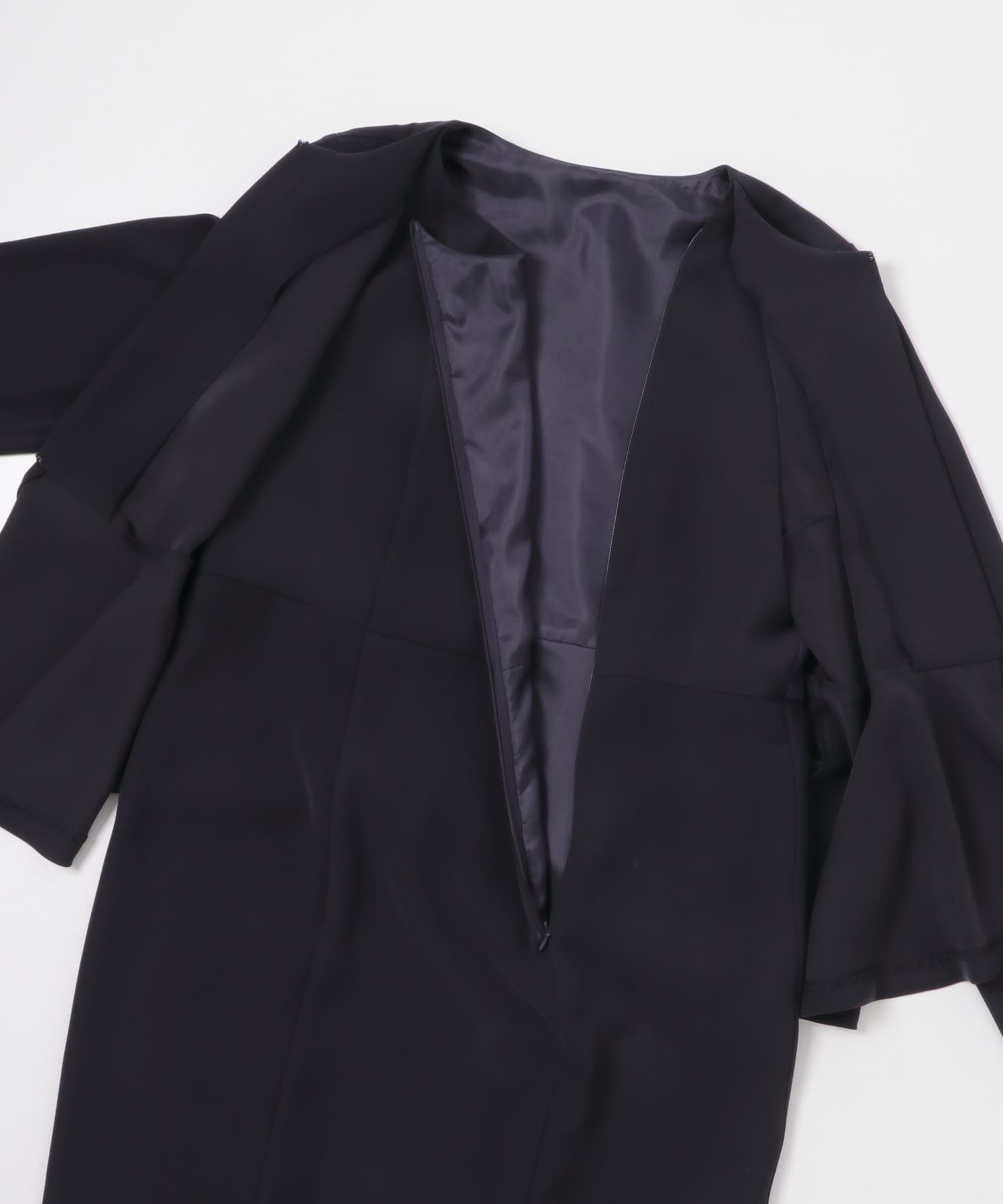 kaene　フレアジャケットセットワンピース navy M