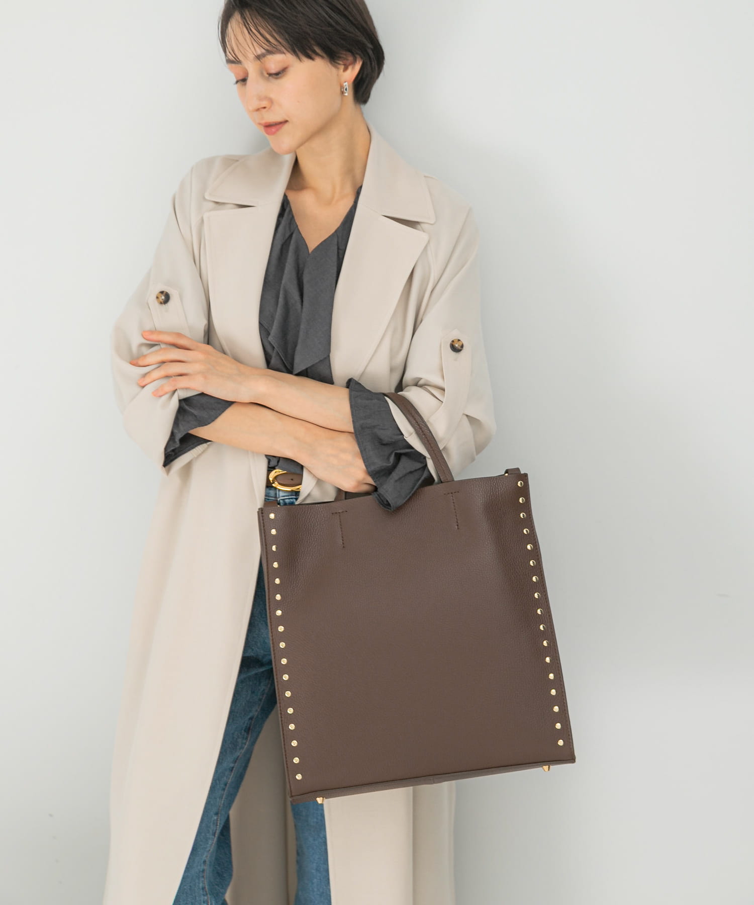 AULENTTI キーベルト付きミニハンドBAG(Free NERO): バッグ｜URBAN