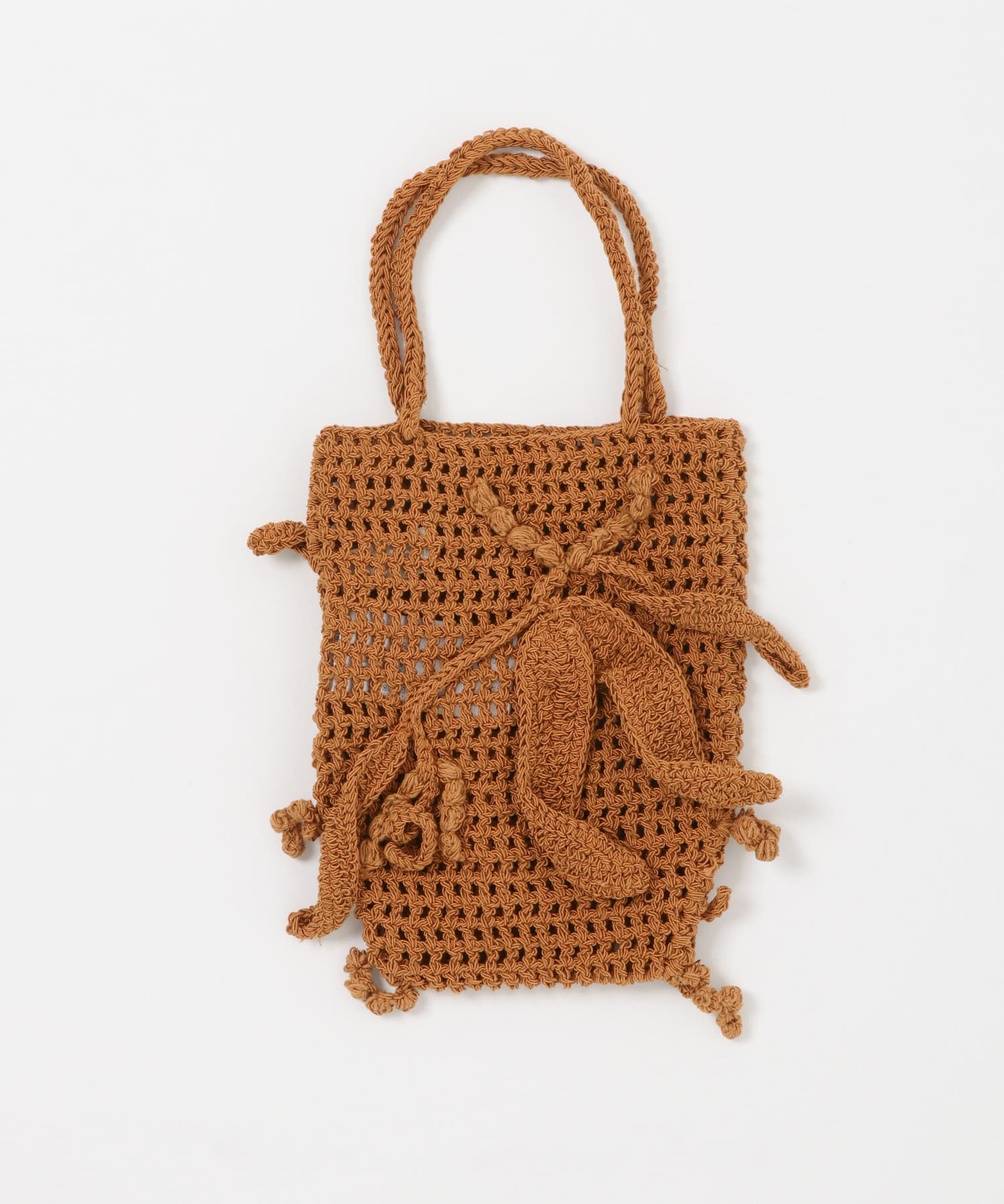 leinwande　WATTLE CROCHET BAG ORANGE Free