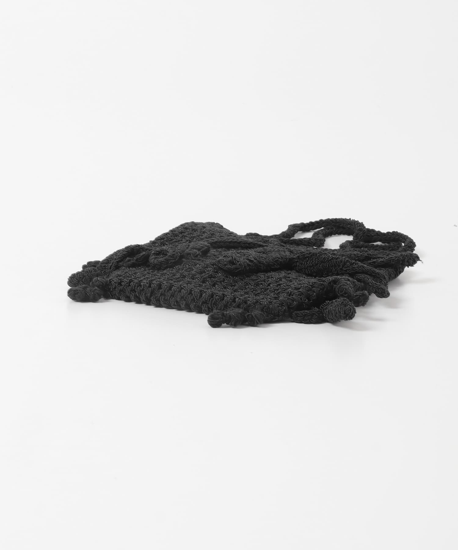 leinwande　WATTLE CROCHET BAG BLACK Free