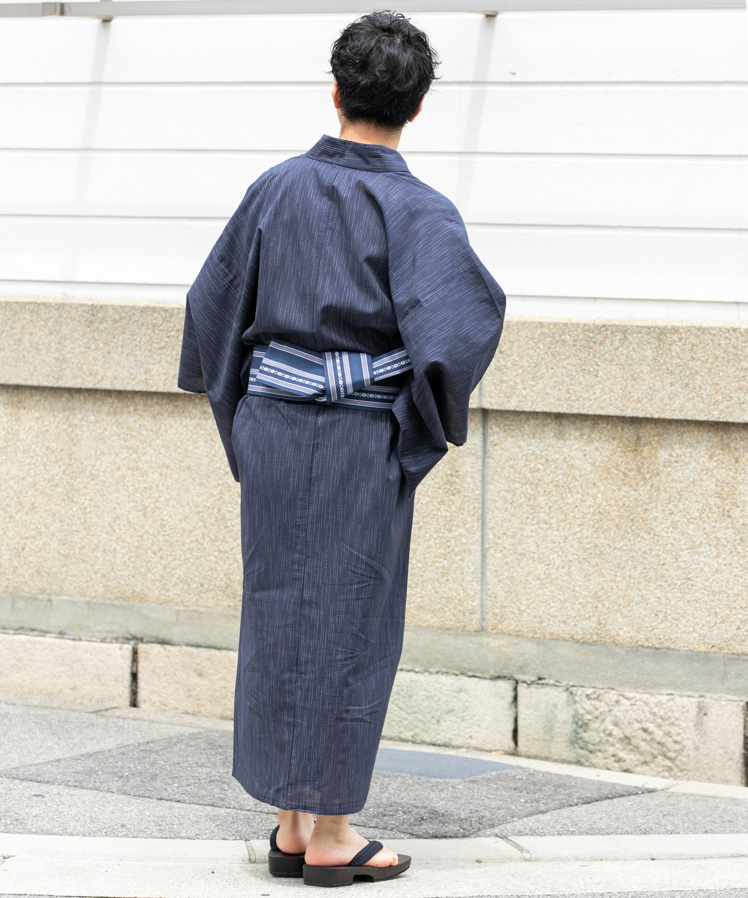 縦線/紺