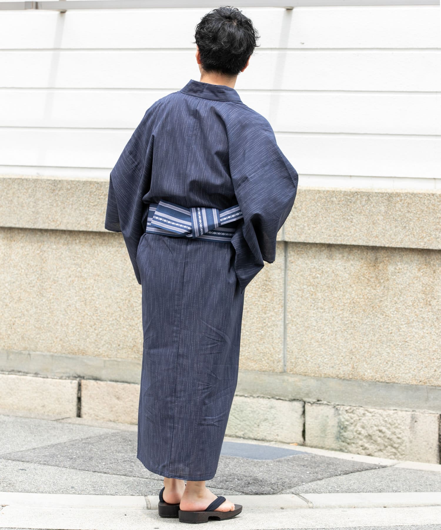 縦線/紺