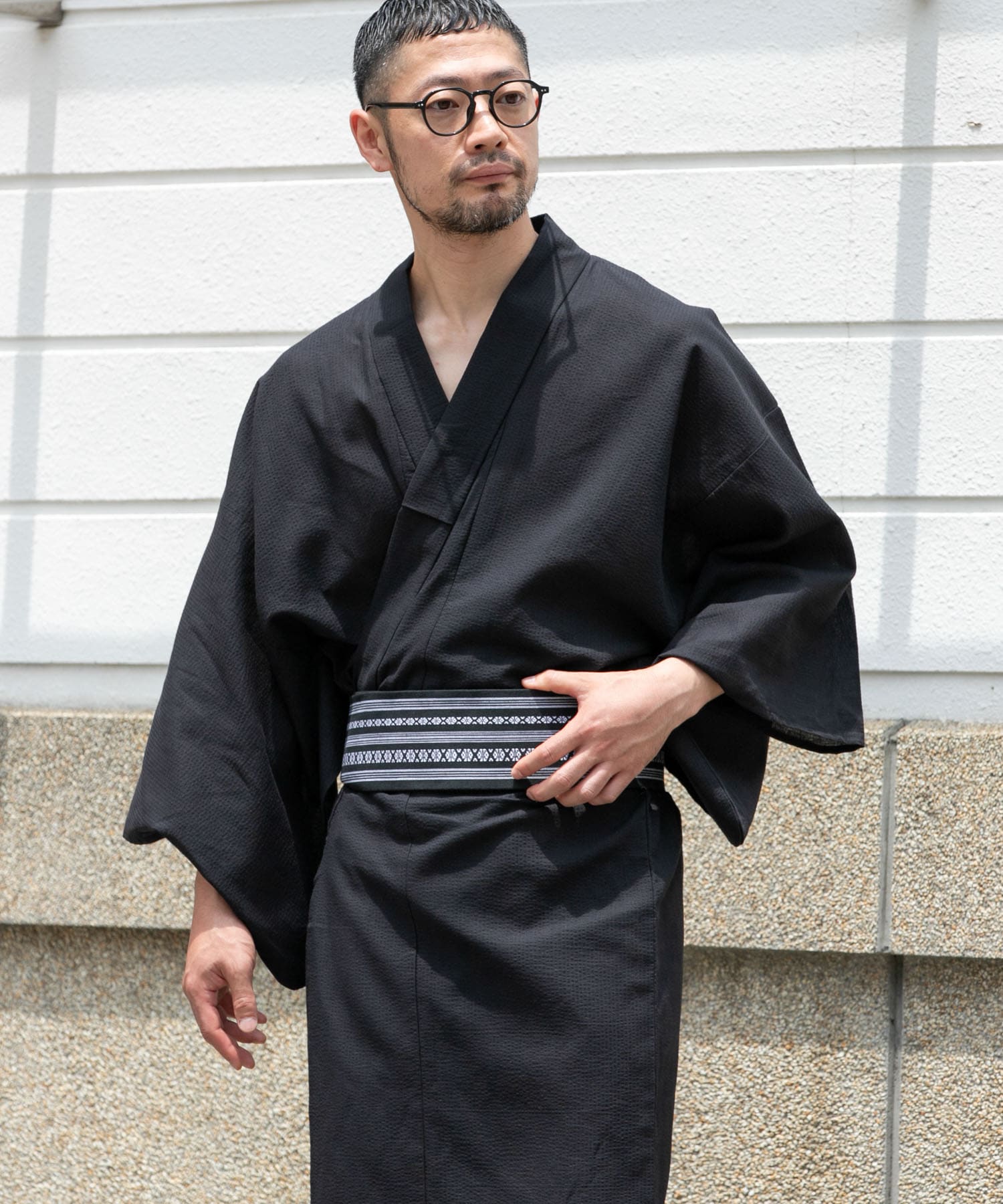 紳士浴衣 綿麻先染め(M ストライプ黒): その他｜URBAN RESEARCH公式