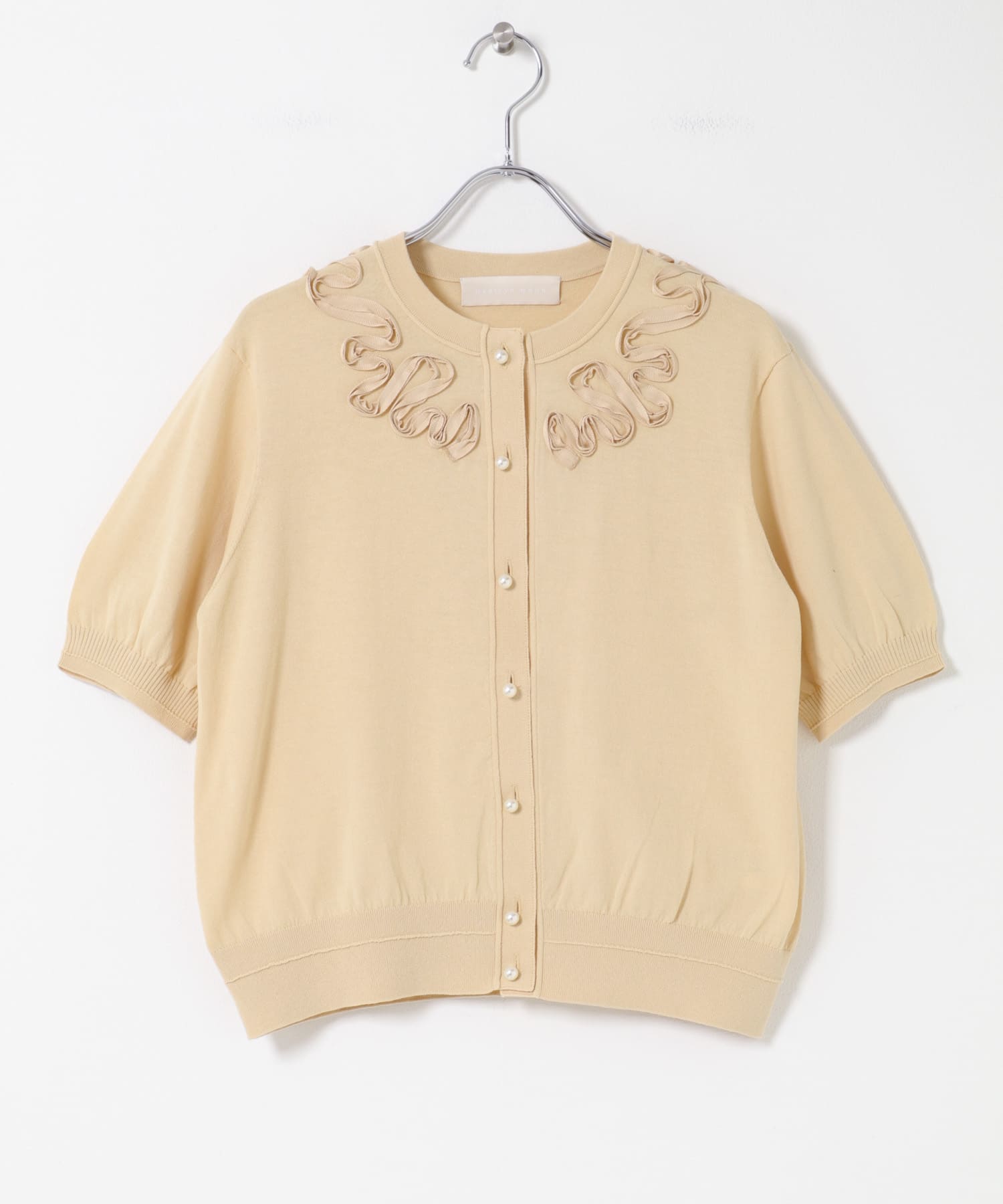 MARILYN MOON　EMBROIDERY KNIT CARDIGAN
