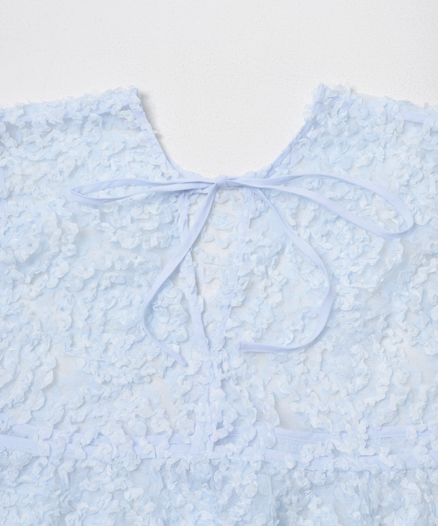 Torrazzo Donna　FLOWER LACE A-LINE TOP SAXE Free