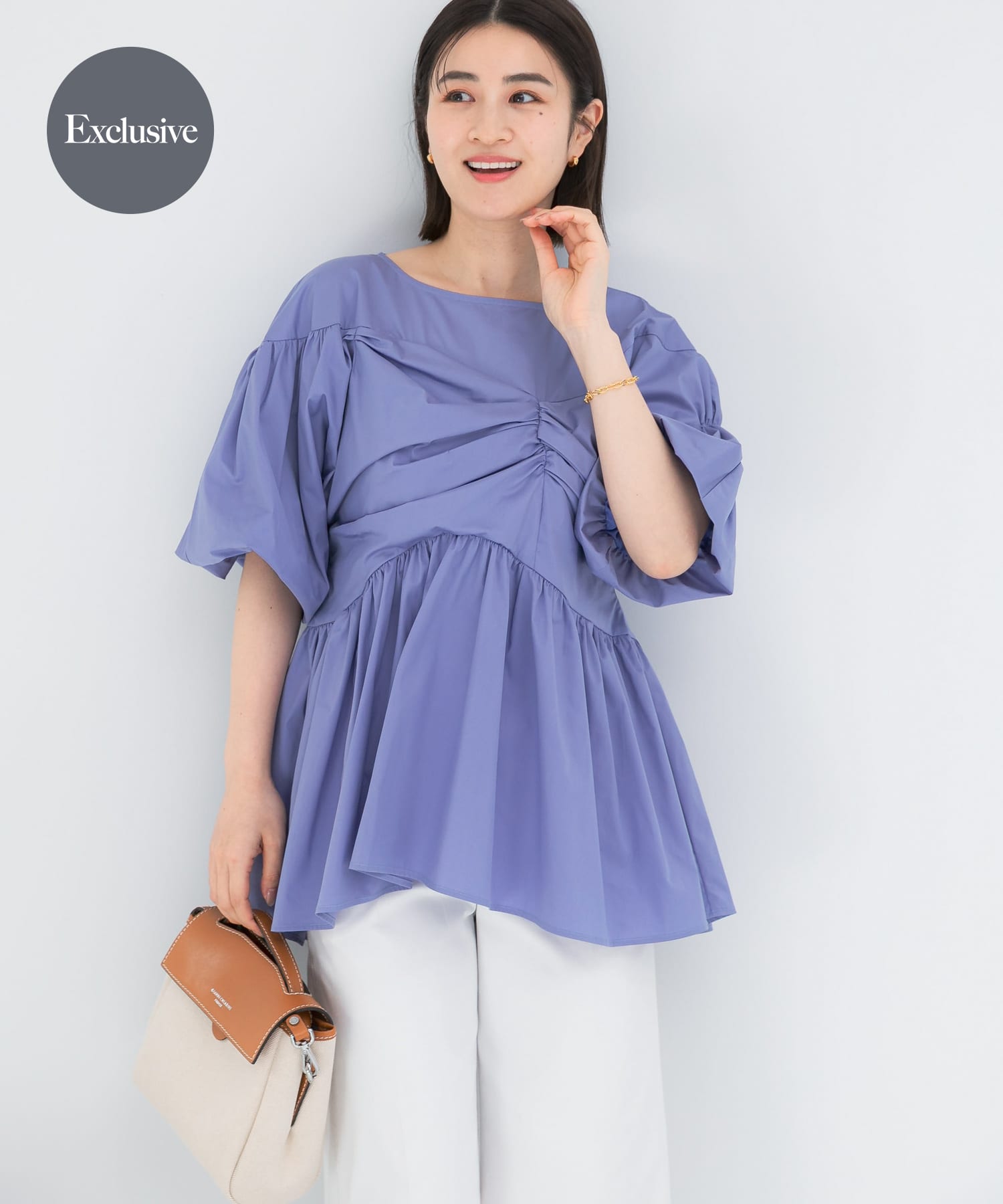 『別注』ELENDEEK×ROSSO　GATHER BLOUSE