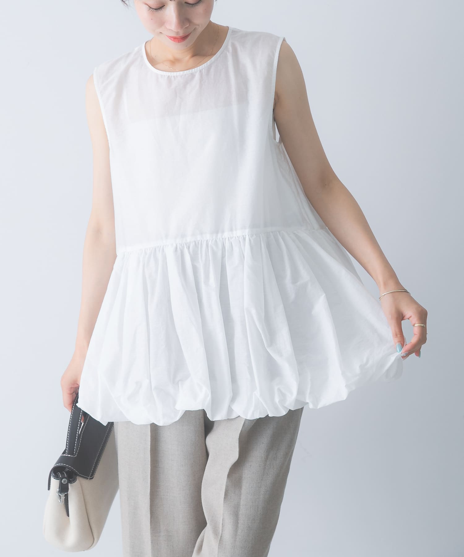 CHIGNON バルーンペプラムブラウス(Free WHITE): トップス｜URBAN