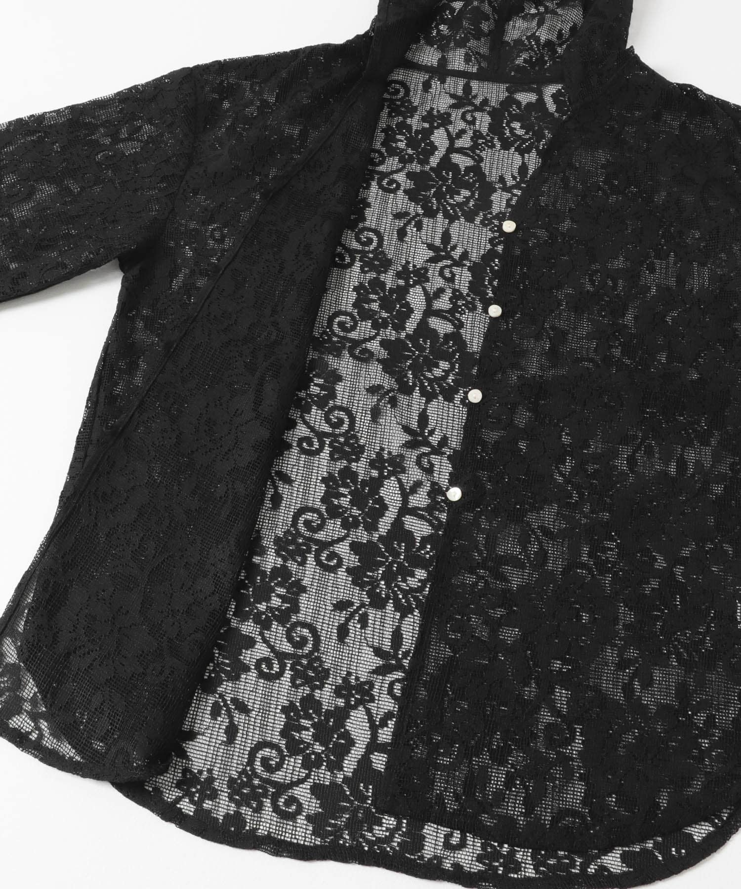 YENN PORTABLE LACE HOODIE(Free IVORY): トップス｜URBAN RESEARCH