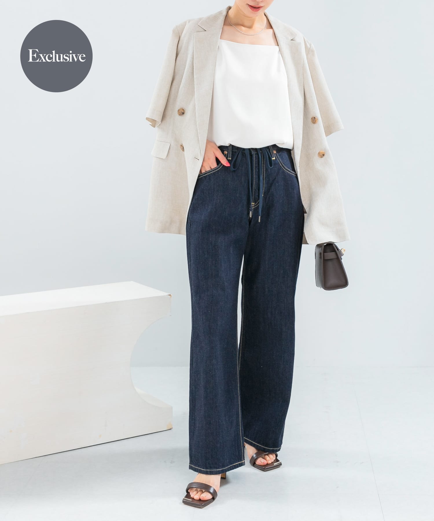 『別注』Lee×ROSSO　STRING DENIM PANTS
