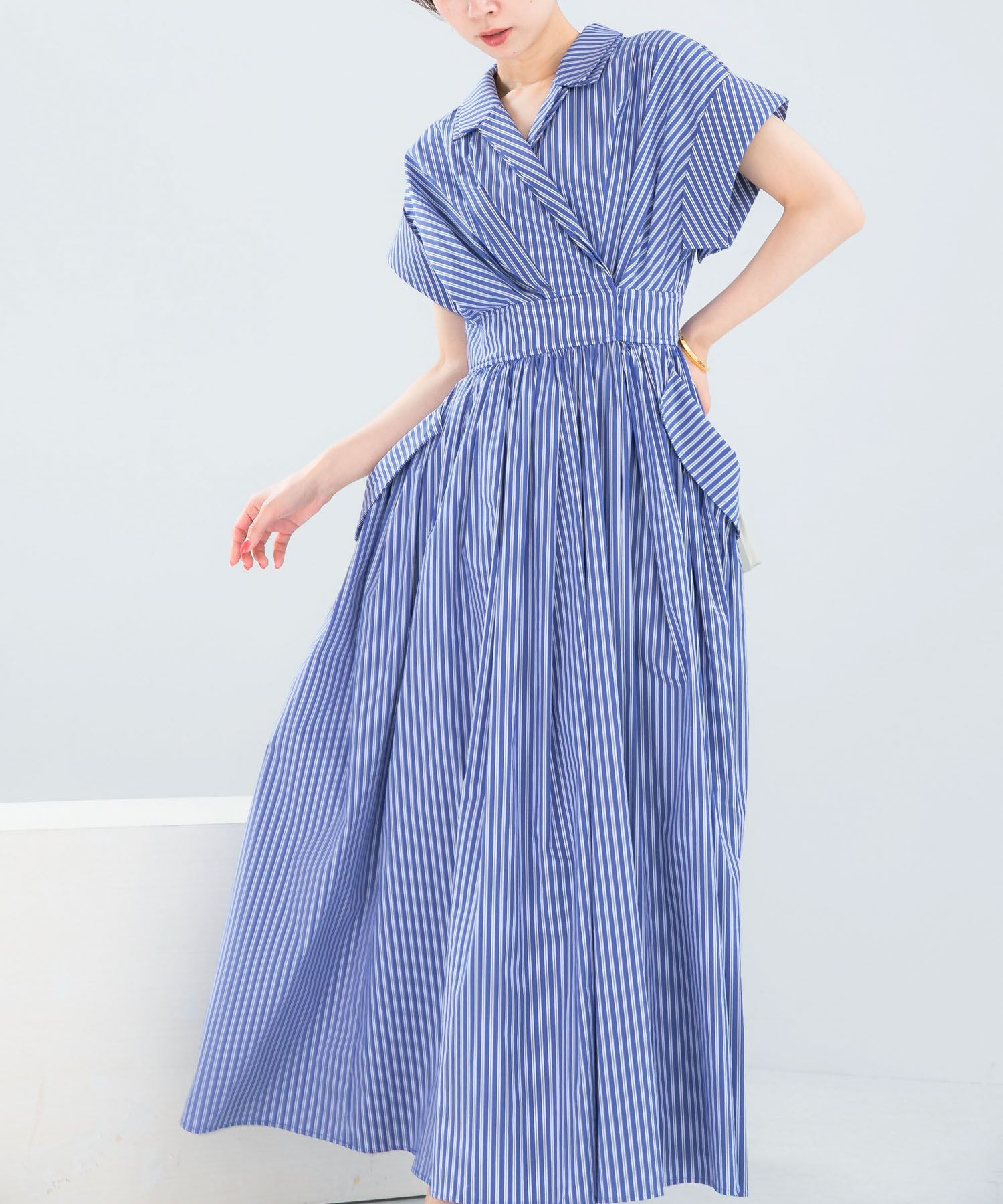 ELENDEEK　W COLLAR SHIRT ONE-PIECE