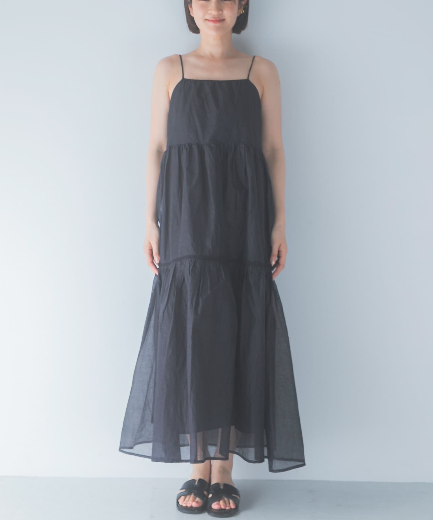 MARILYN MOON SHEER TIERED DRESS(Free BEIGE): ワンピース｜URBAN