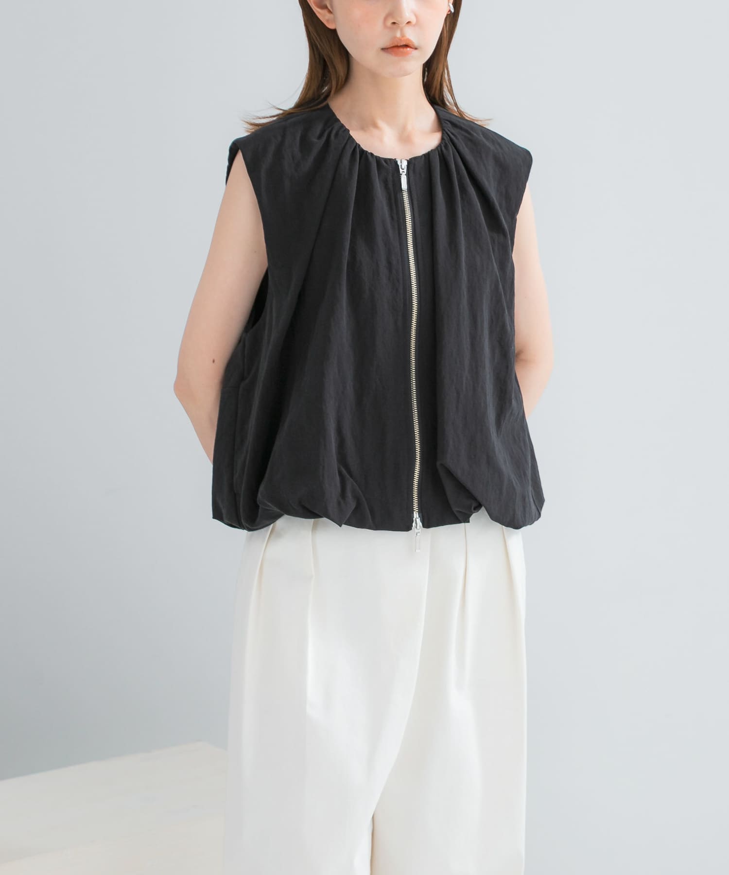 CHIGNON　ダブルジップバルーンジレ