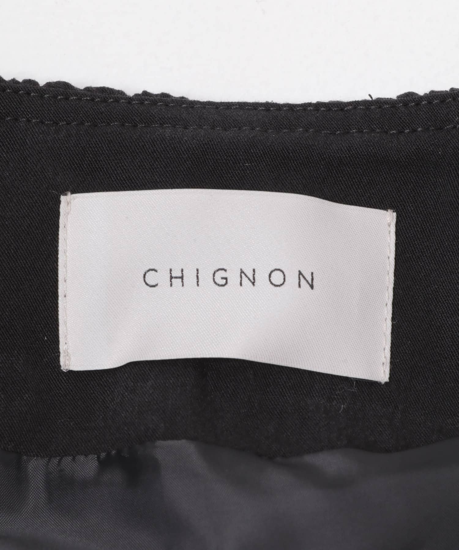 CHIGNON　ダブルジップバルーンジレ BLACK Free