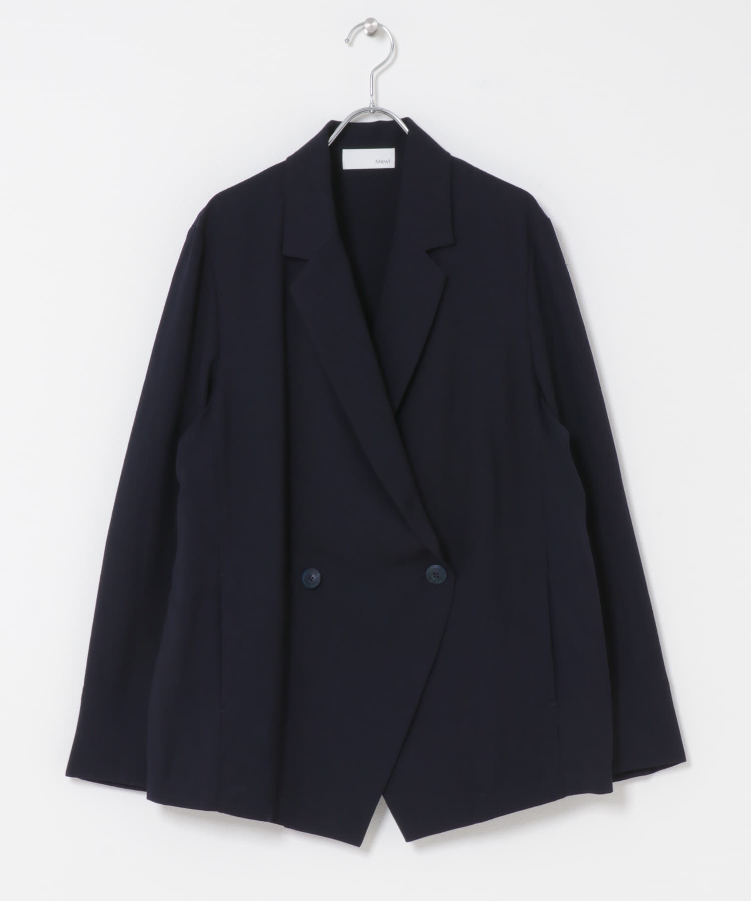 Mewl　シアーテーラードシャツジャケット NAVY Free