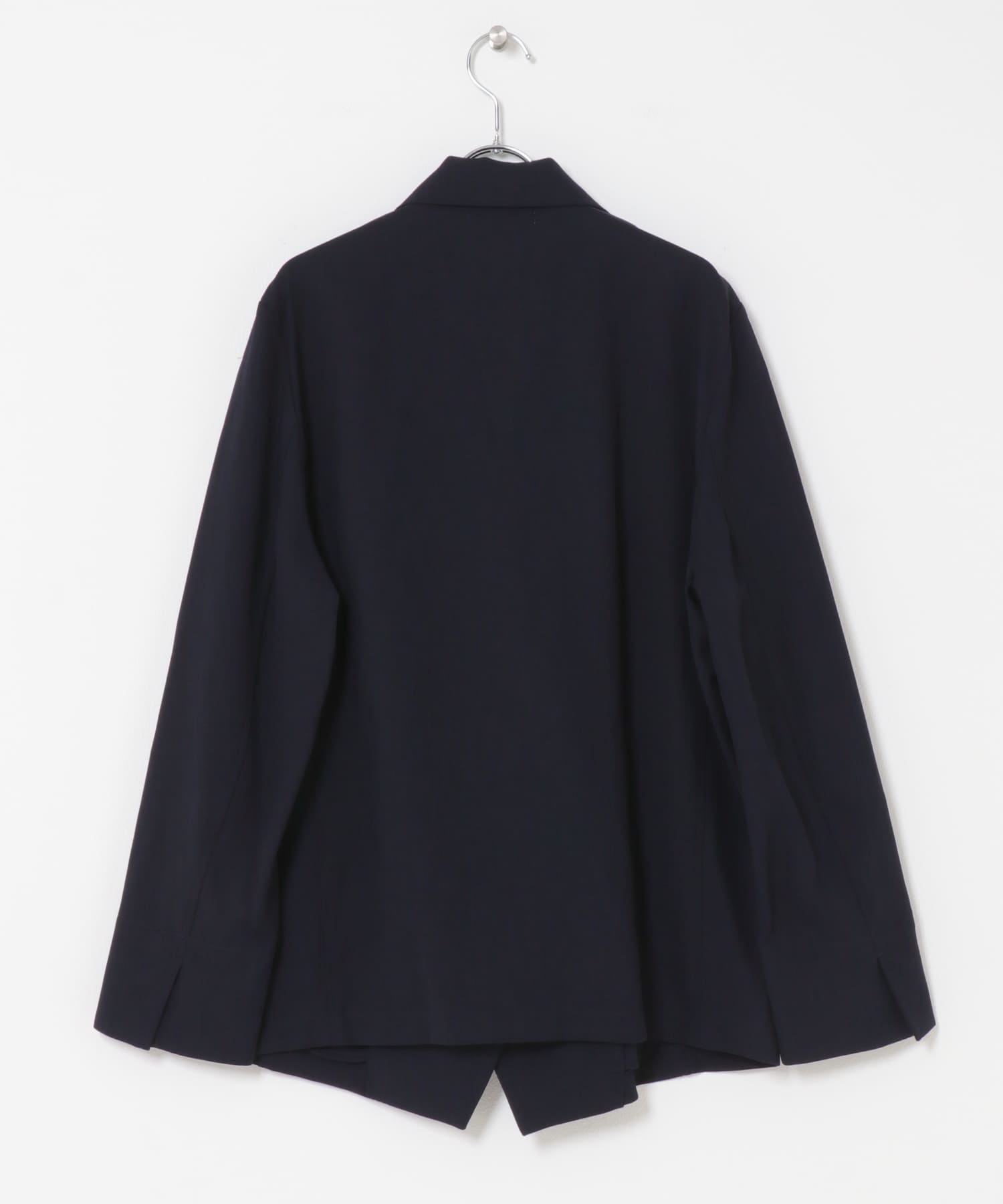 Mewl　シアーテーラードシャツジャケット NAVY Free