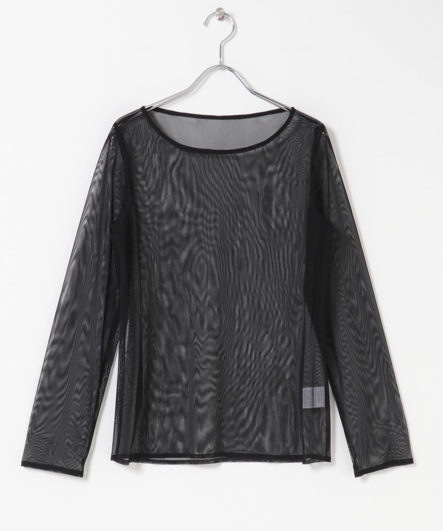 ANDRESD　TULLE FRILL PEPLUM DRESS CHARCOAL S