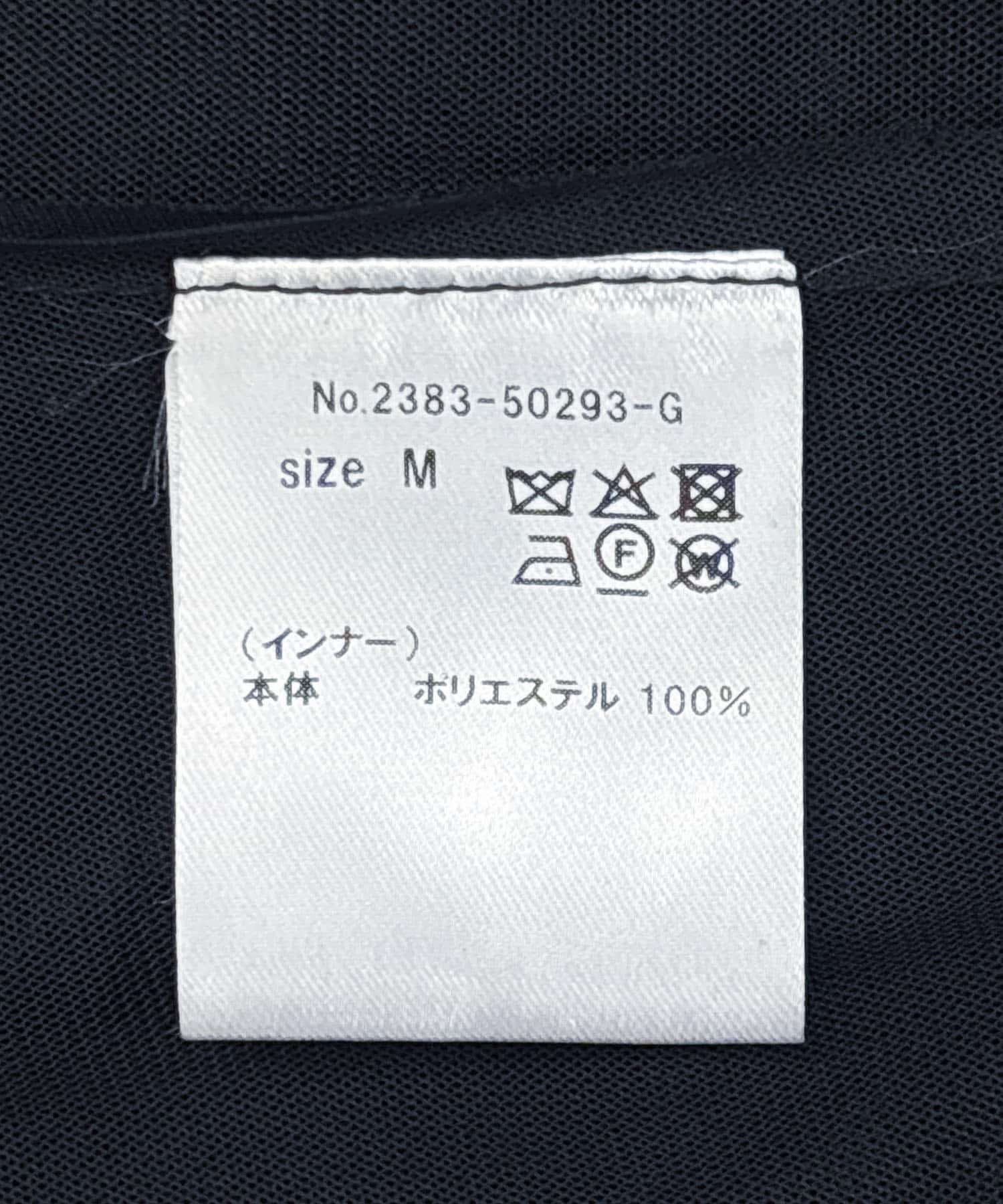 ANDRESD　TULLE FRILL PEPLUM DRESS CHARCOAL M