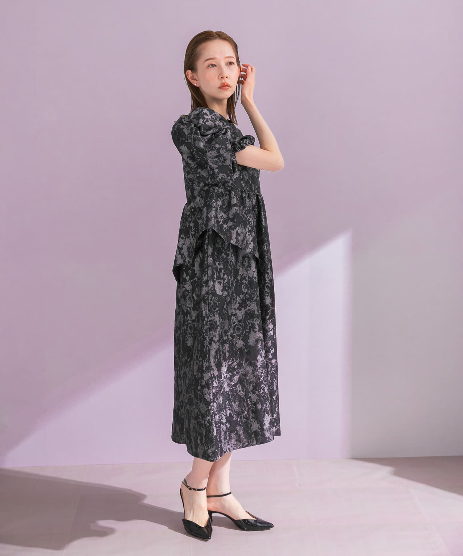 ANDRESD　JACQUARD DRESS
