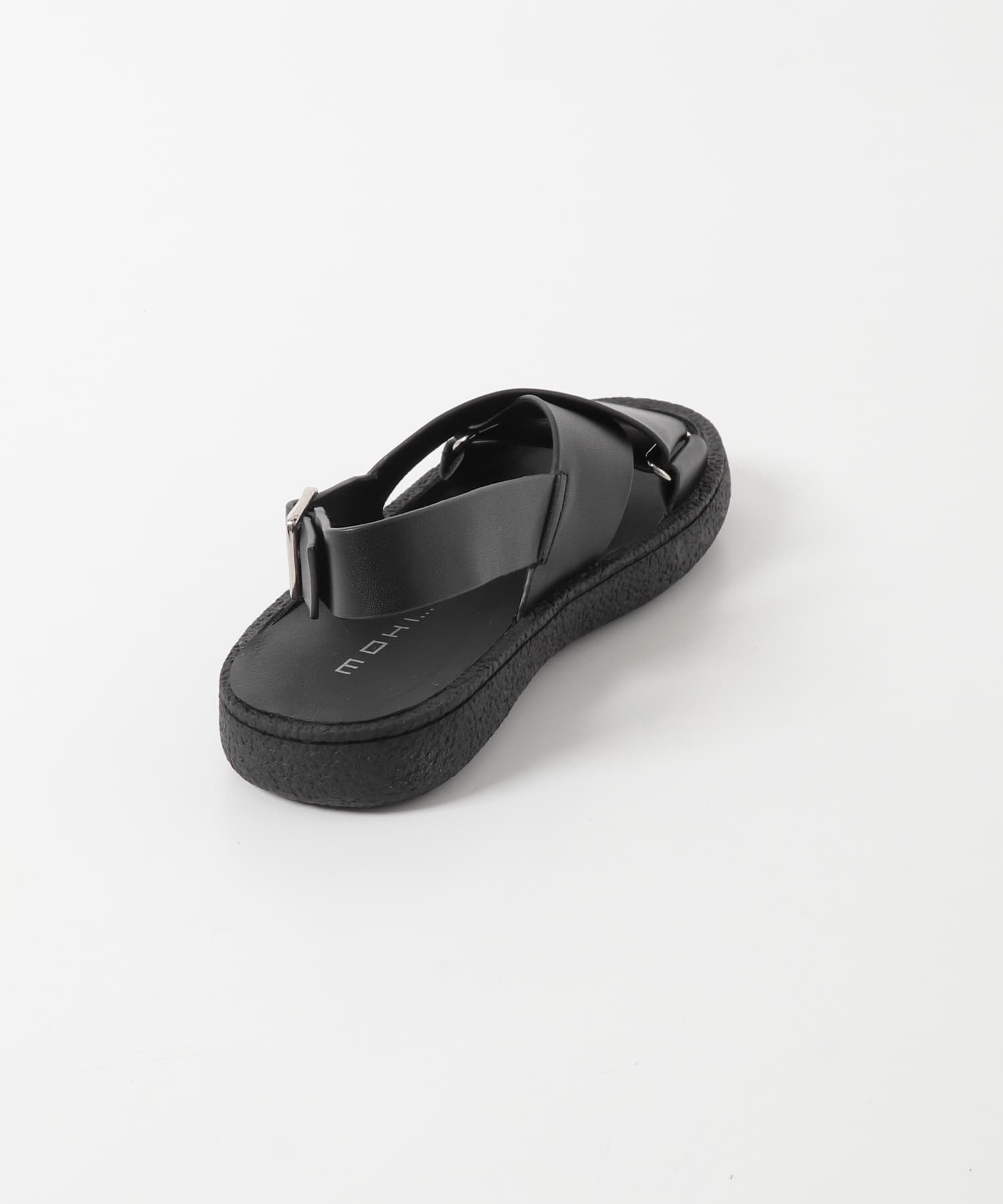 mohi　フラットサンダル ALLBLACK 36