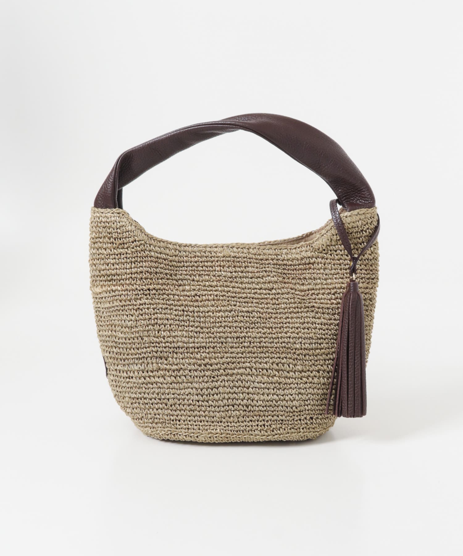 VIOLAd’ORO　アバカワンショルダーバッグ W BROWN B -
