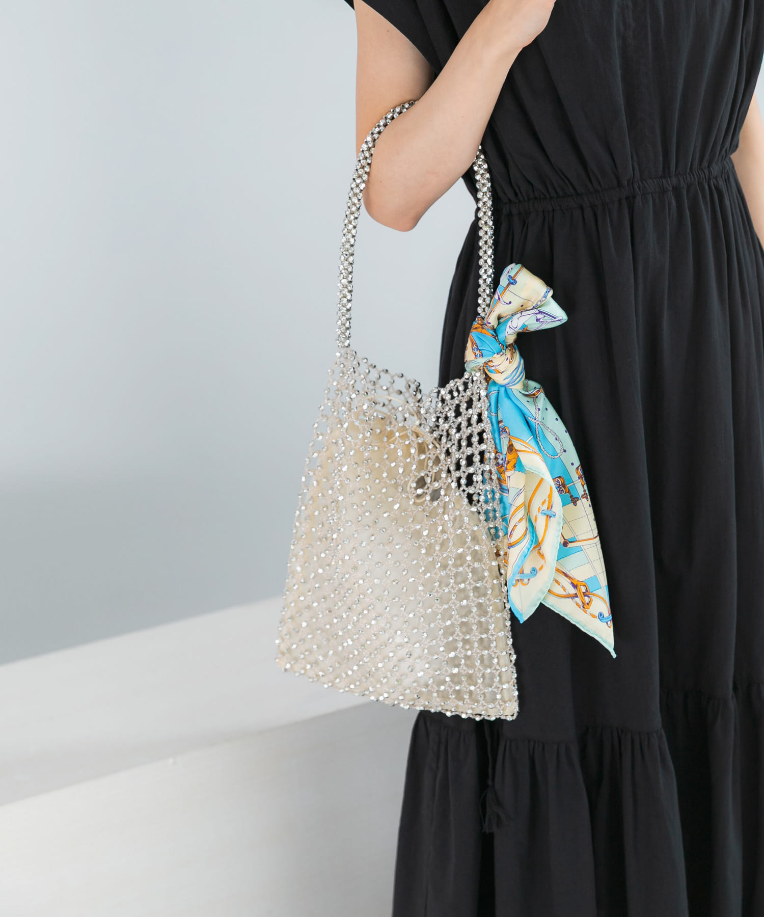 BAGMATI　ビーズバッグ WHITEGOLD Free