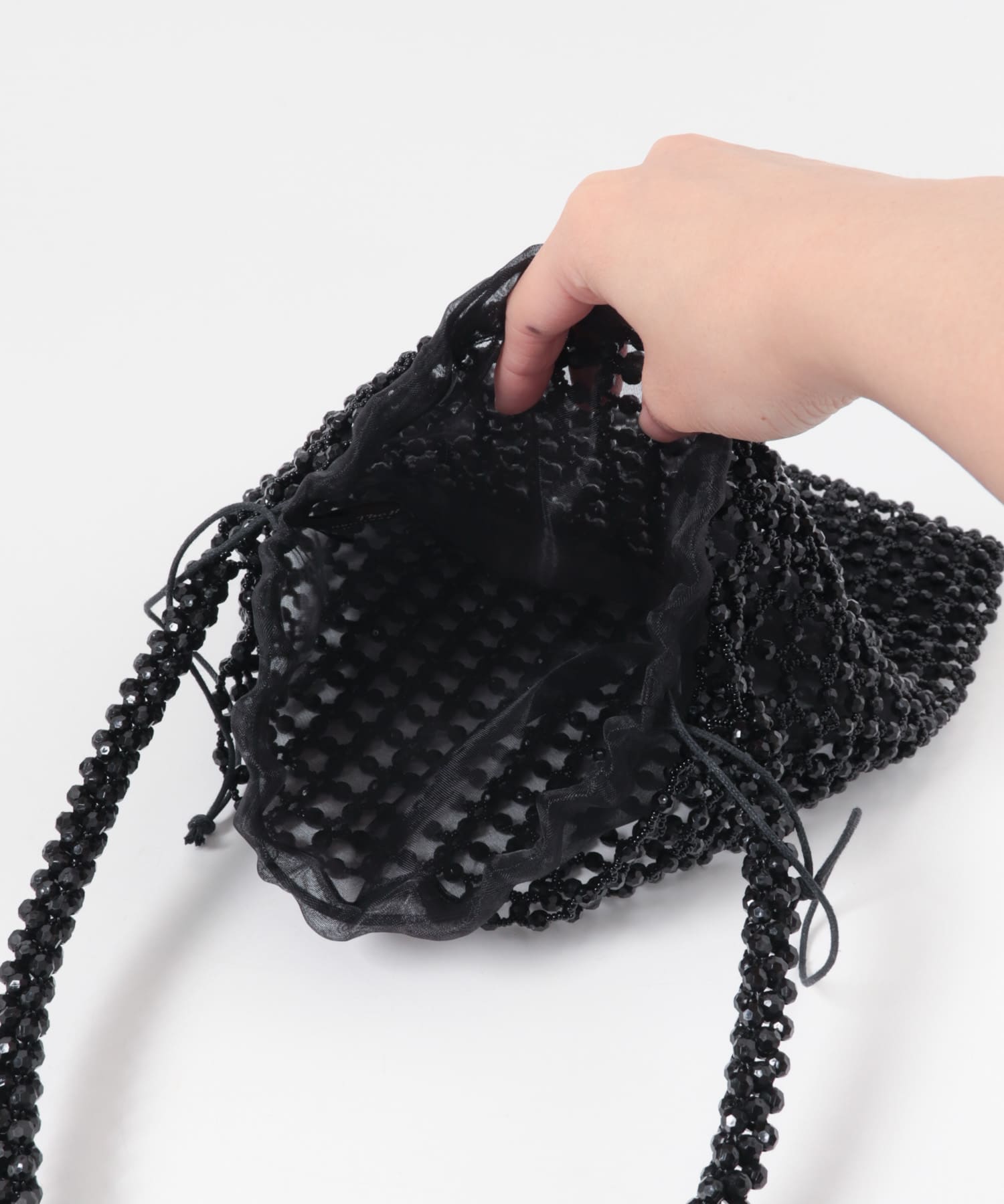BAGMATI　ビーズバッグ BLACK Free