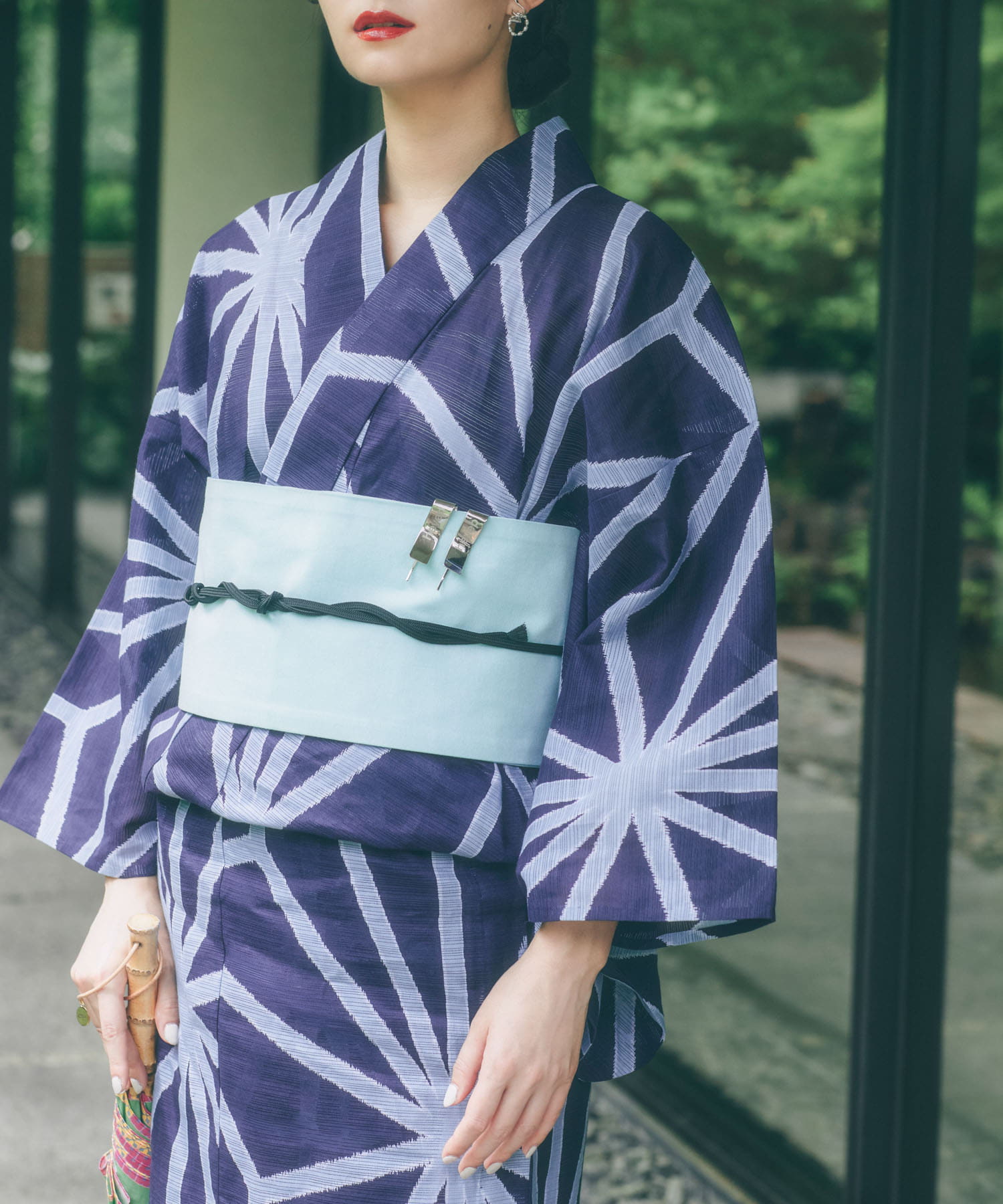 婦人帯 葉柄