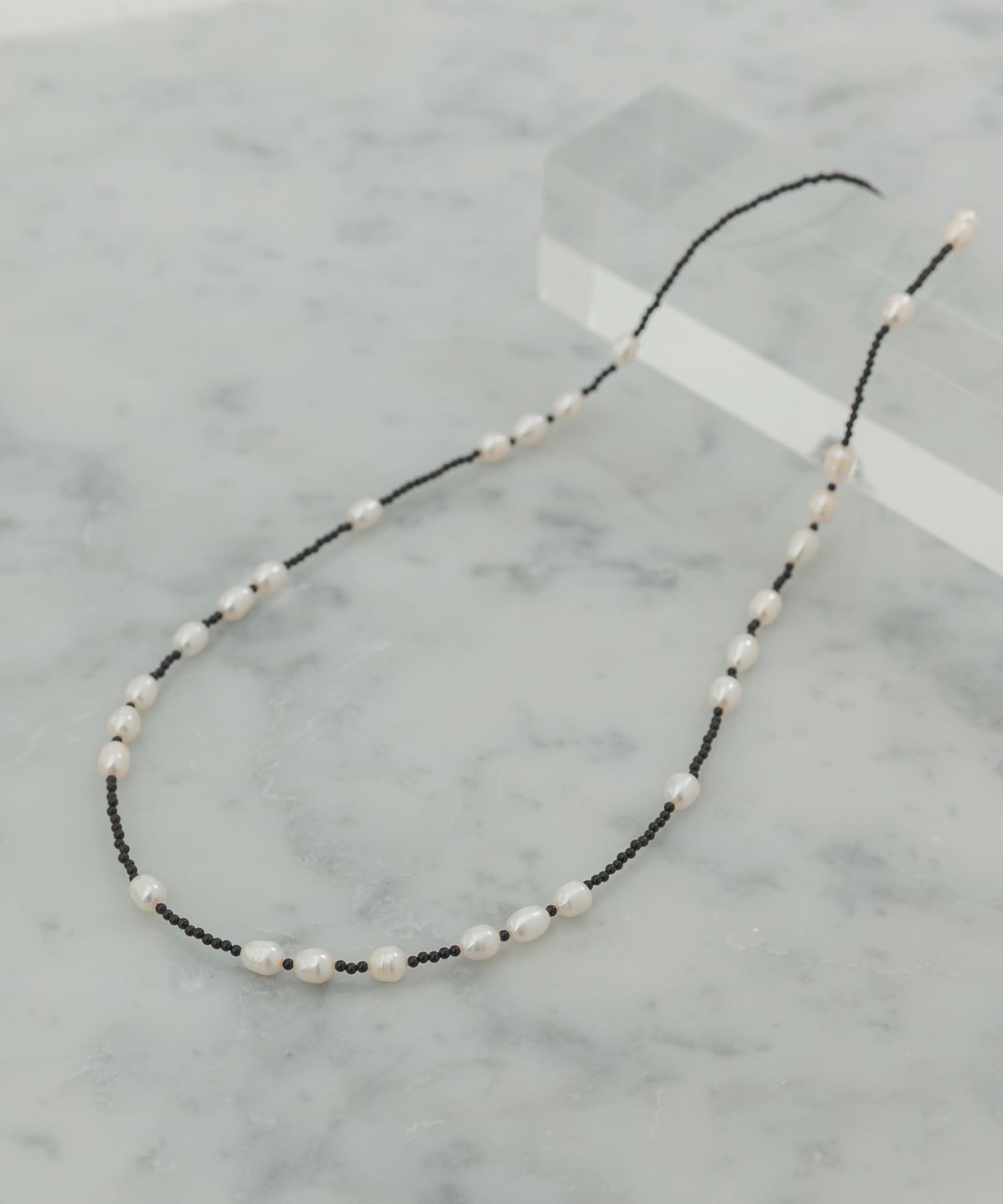 in mood　ONX&RICEPRL 60CM NECKLACE