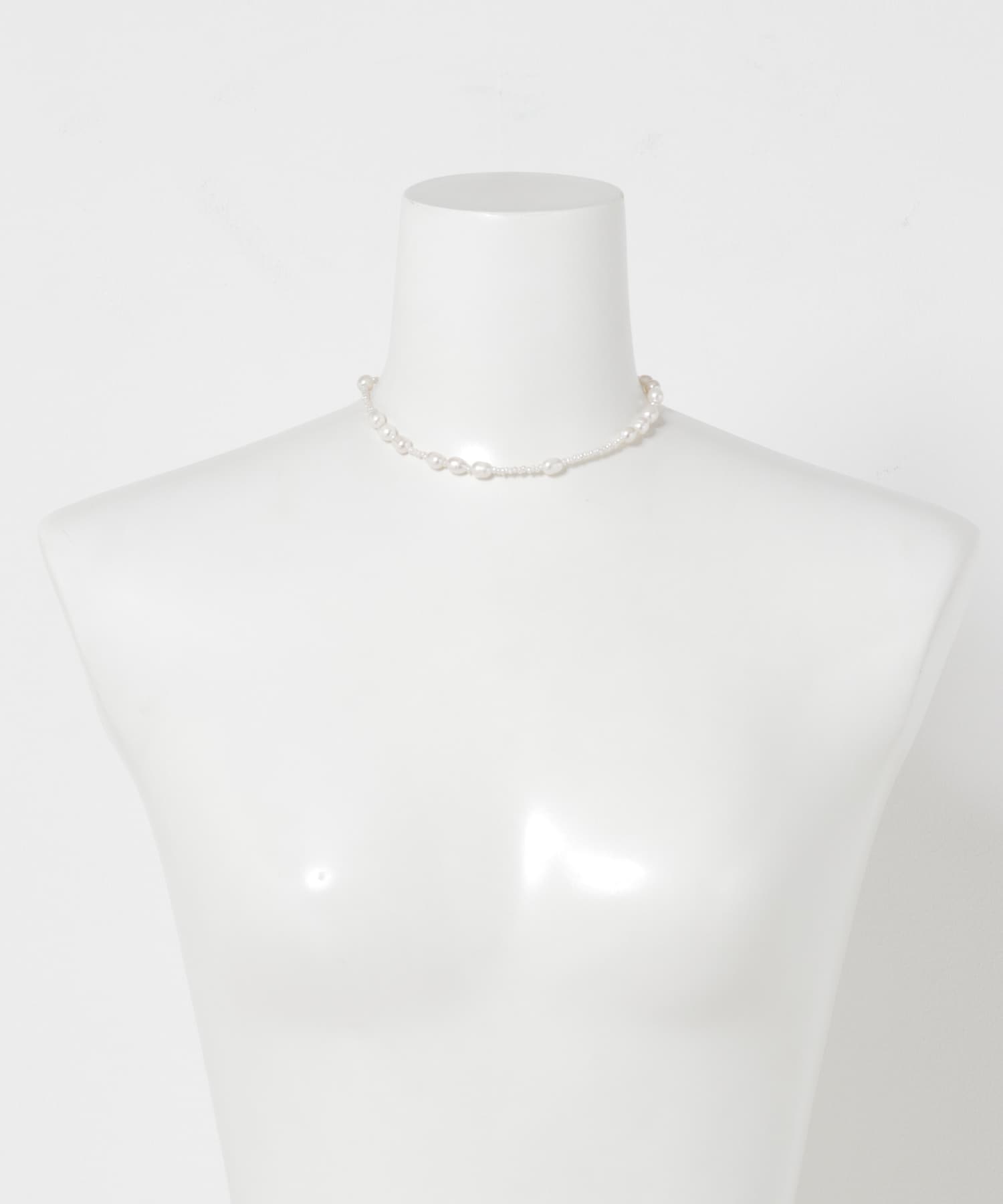 in mood　BABY&RICEPRL 36CM CHOKER WH -