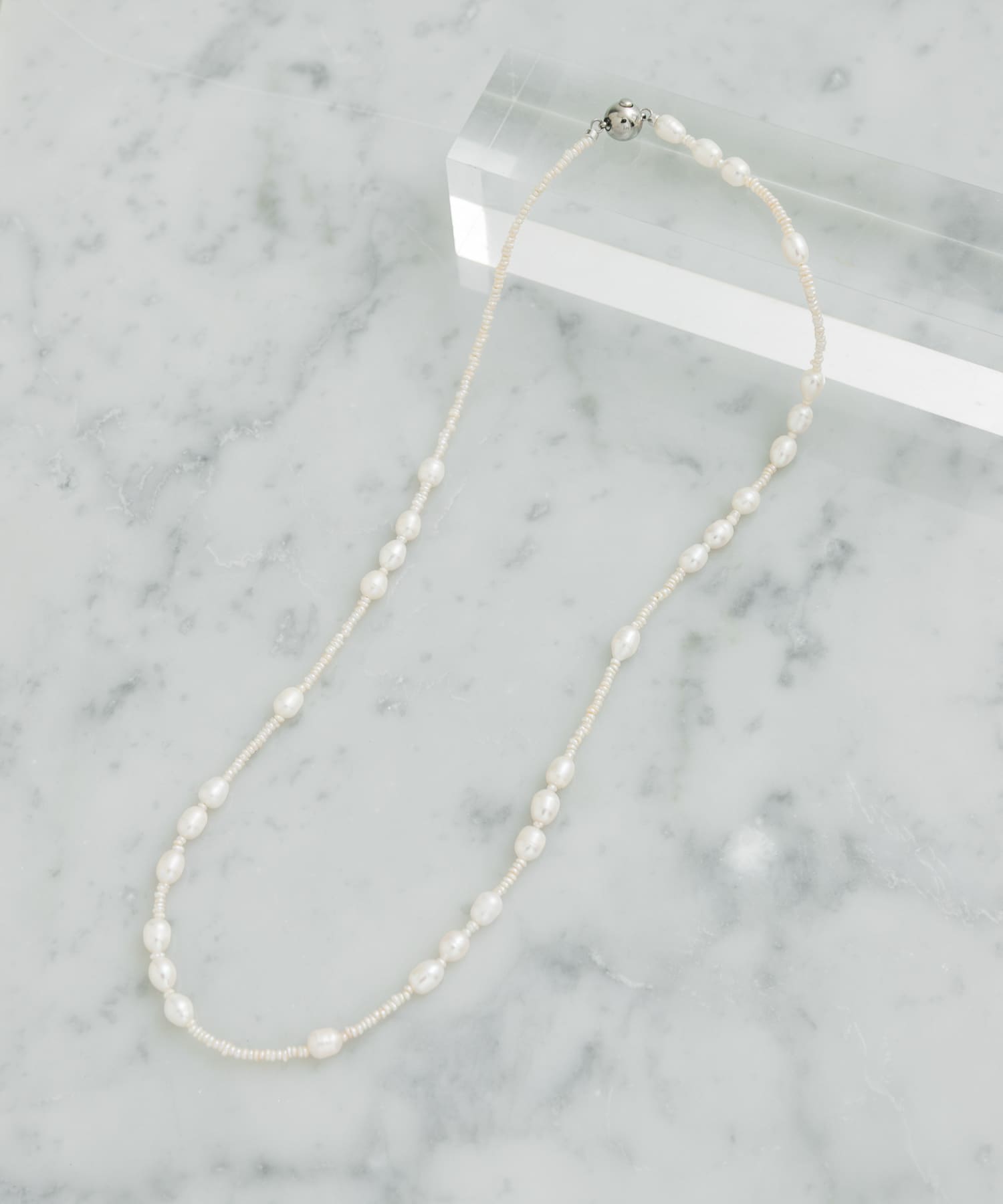 in mood　BABY&RICEPRL 60CM NECKLACE